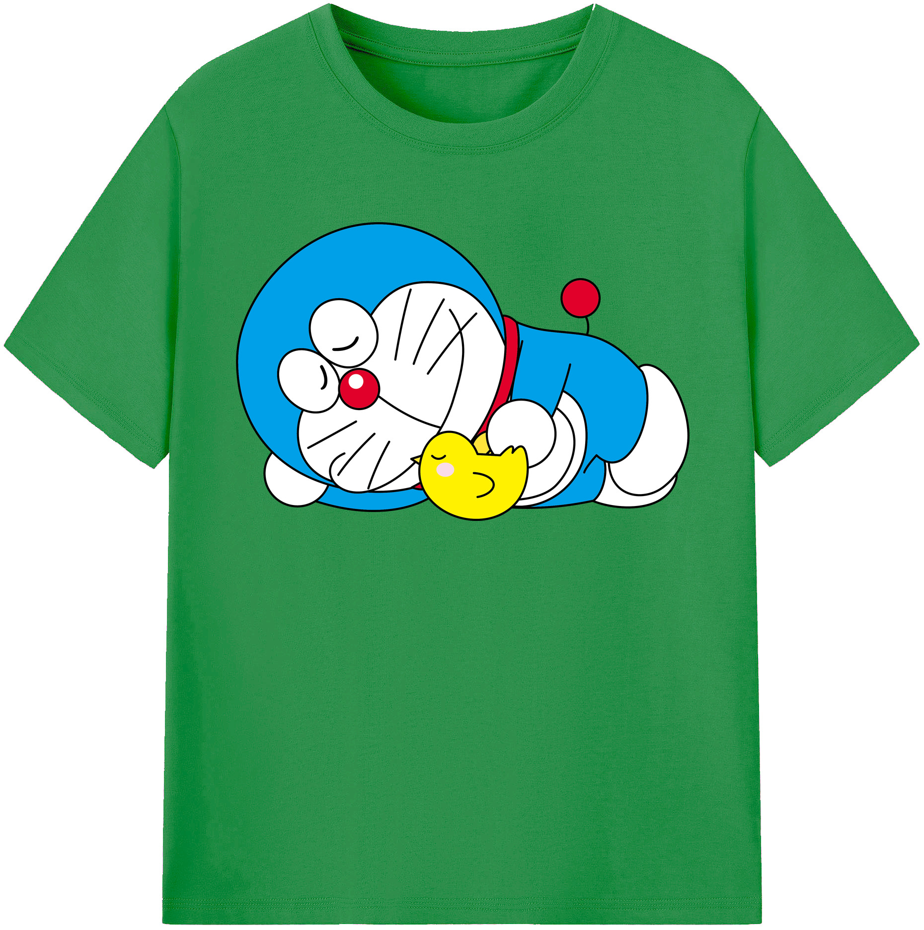 （画像用） ドラえもん Doraemon レディースカジュアルプリントTシャツ（綿100％）