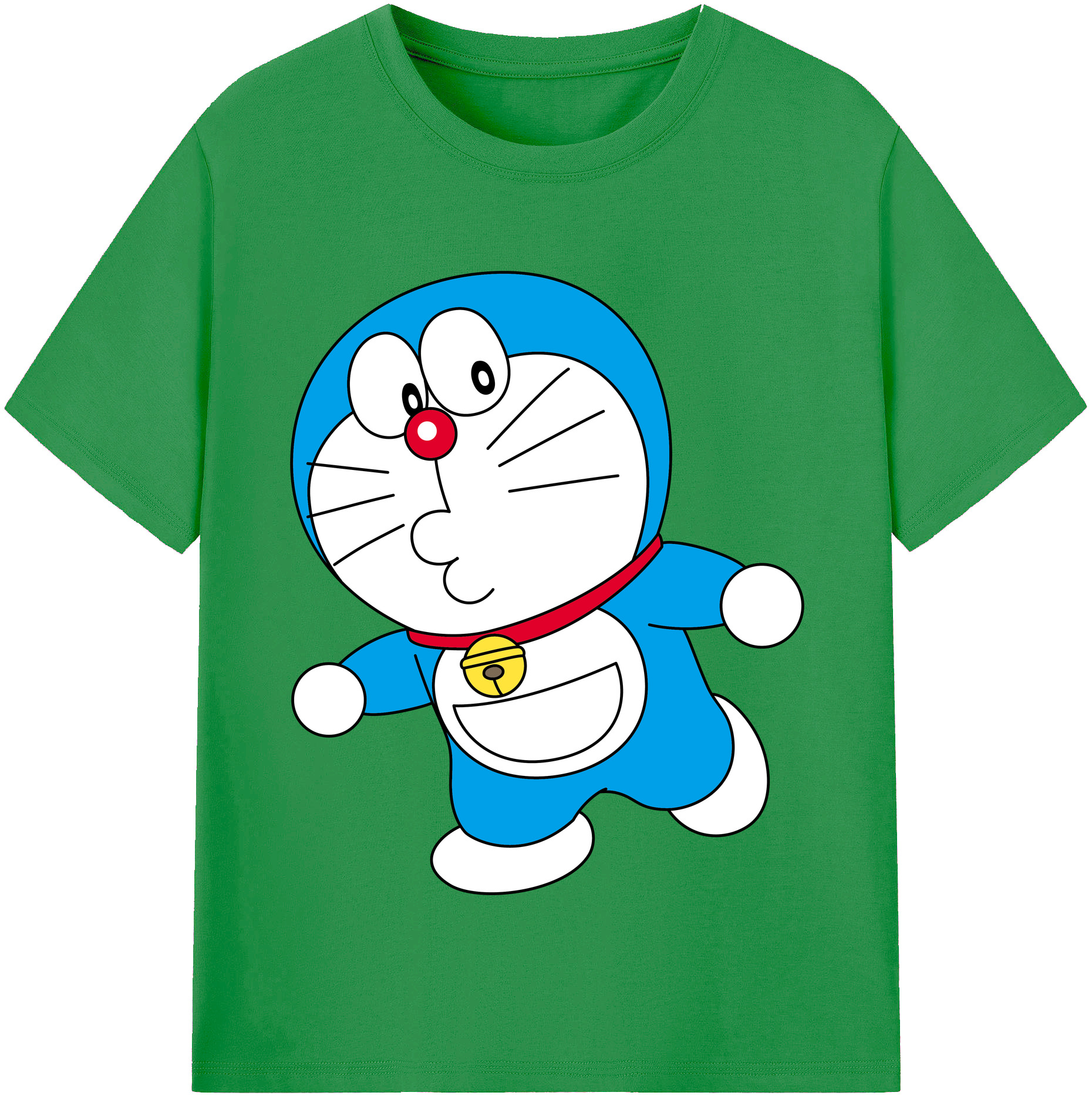 （画像用） ドラえもん Doraemon レディースカジュアルプリントTシャツ（綿100％）