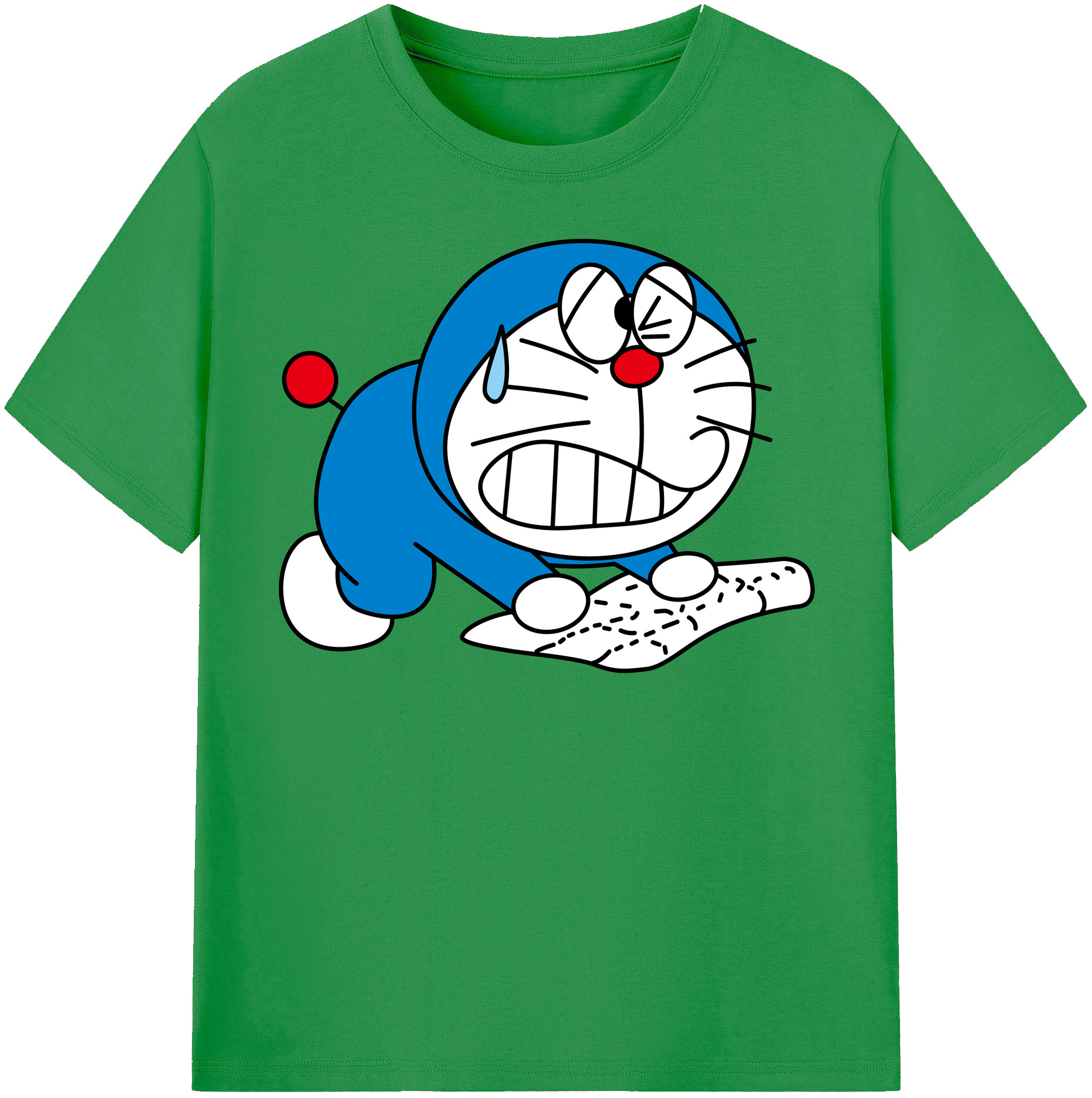 （画像用） ドラえもん Doraemon レディースカジュアルプリントTシャツ（綿100％）