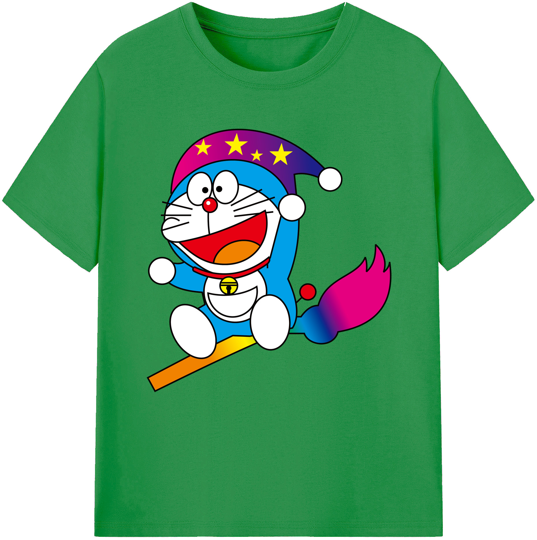 （画像用） ドラえもん Doraemon レディースカジュアルプリントTシャツ（綿100％）