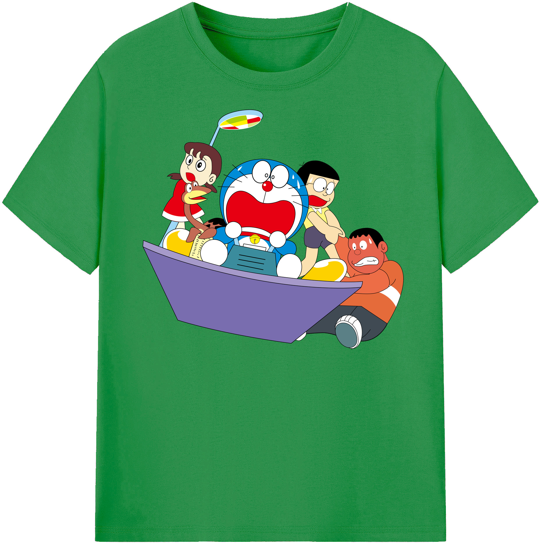 （画像用） ドラえもん Doraemon レディースカジュアルプリントTシャツ（綿100％）