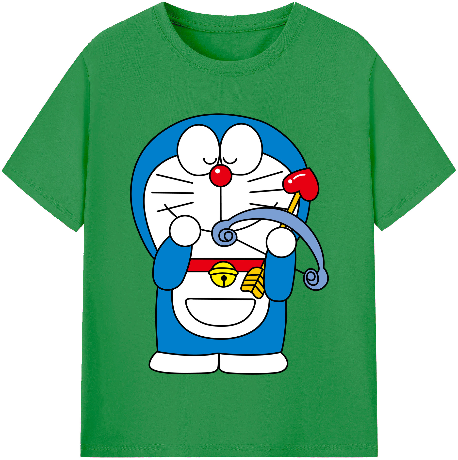 （画像用） ドラえもん Doraemon レディースカジュアルプリントTシャツ（綿100％）