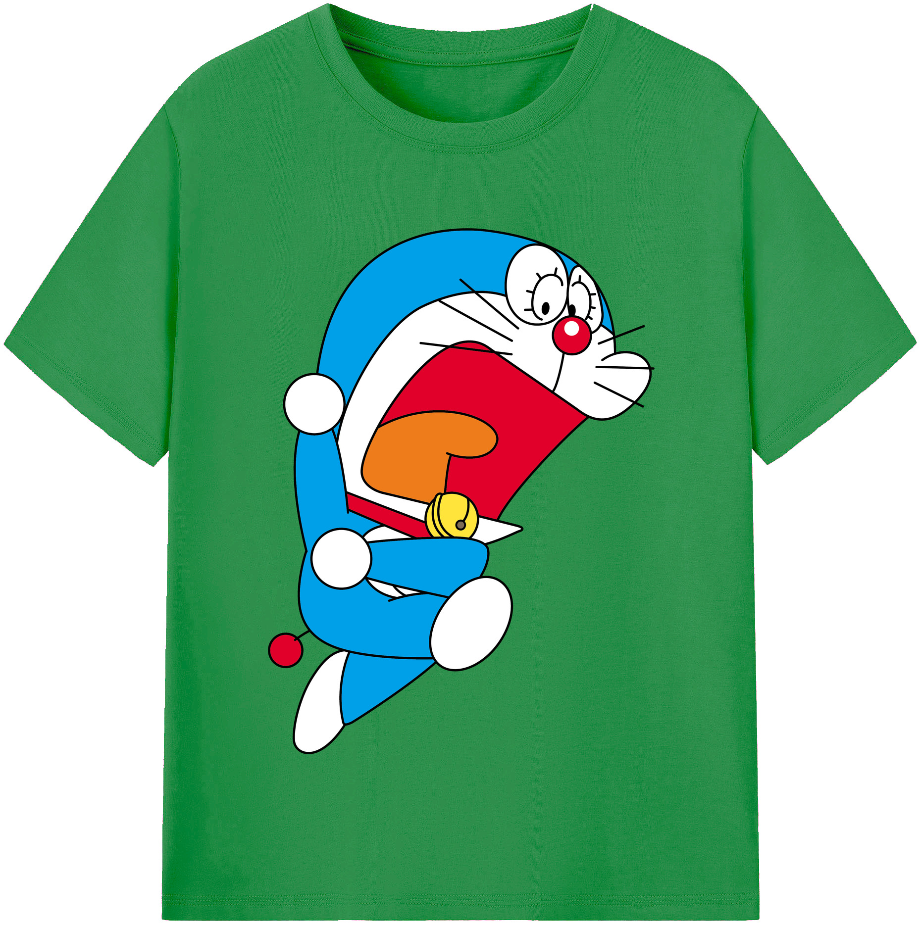 （画像用） ドラえもん Doraemon レディースカジュアルプリントTシャツ（綿100％）