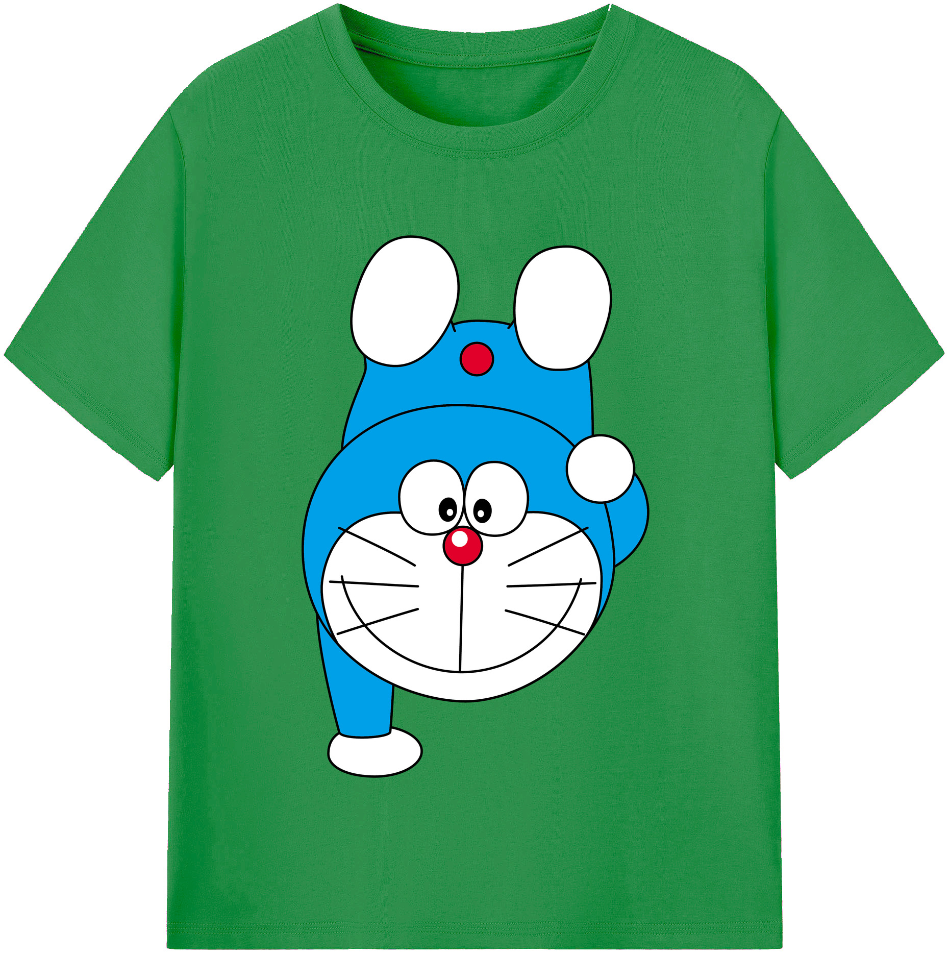 （画像用） ドラえもん Doraemon レディースカジュアルプリントTシャツ（綿100％）