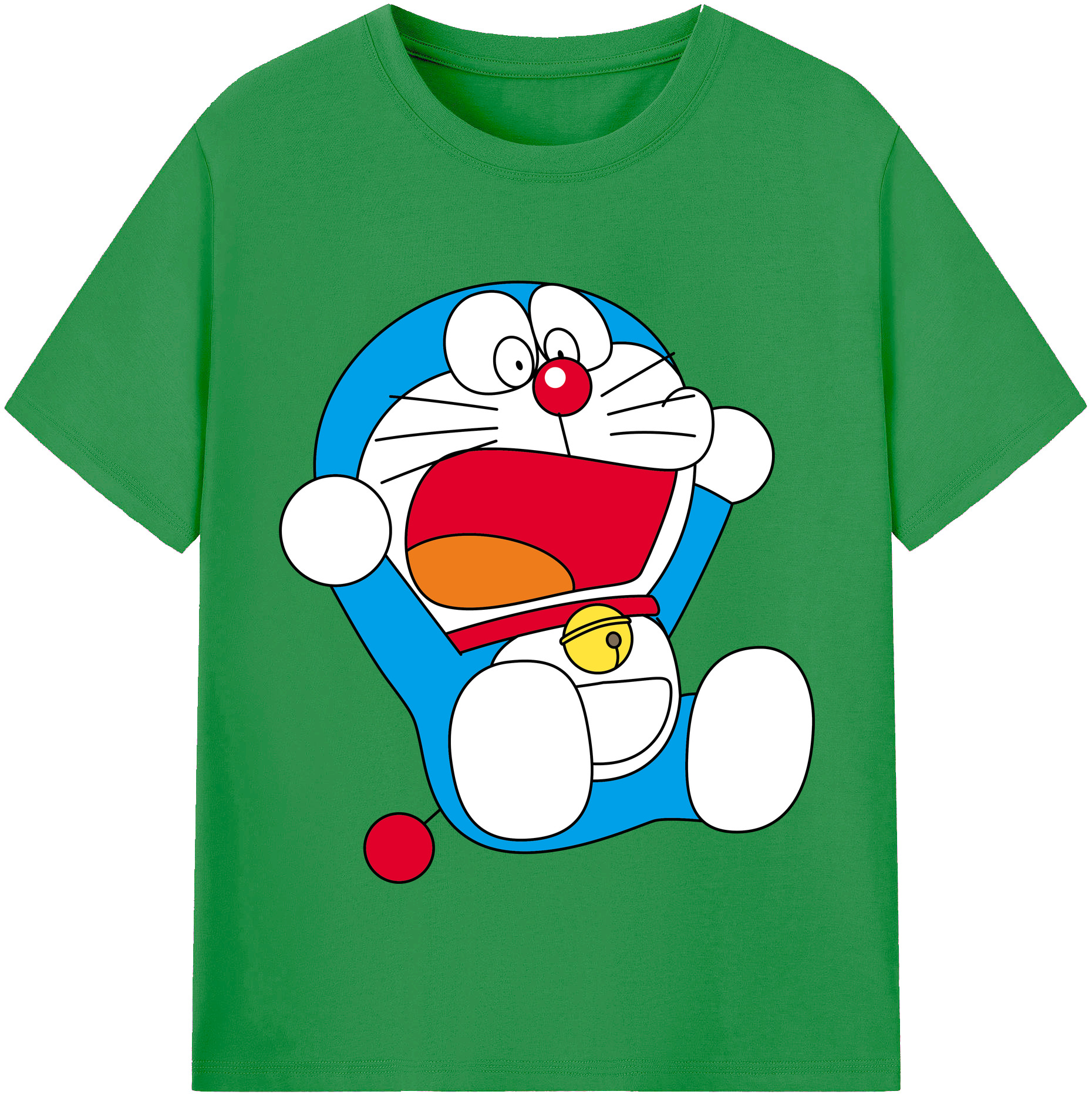 （画像用） ドラえもん Doraemon レディースカジュアルプリントTシャツ（綿100％）