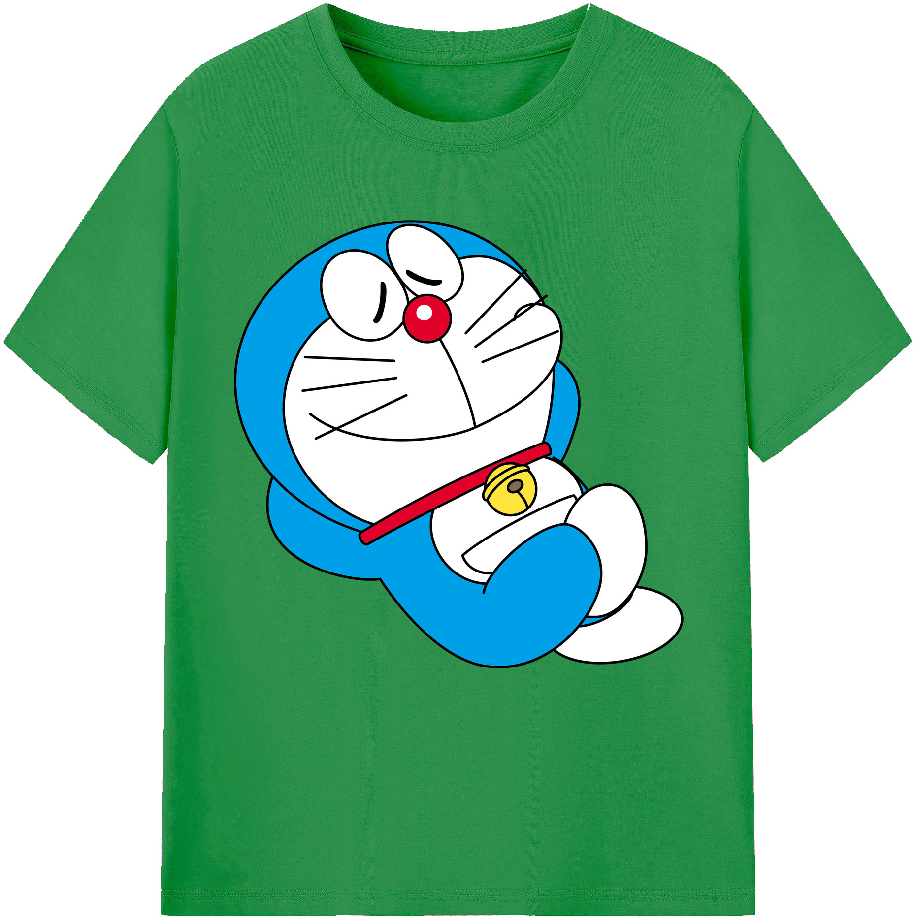 （画像用） ドラえもん Doraemon レディースカジュアルプリントTシャツ（綿100％）