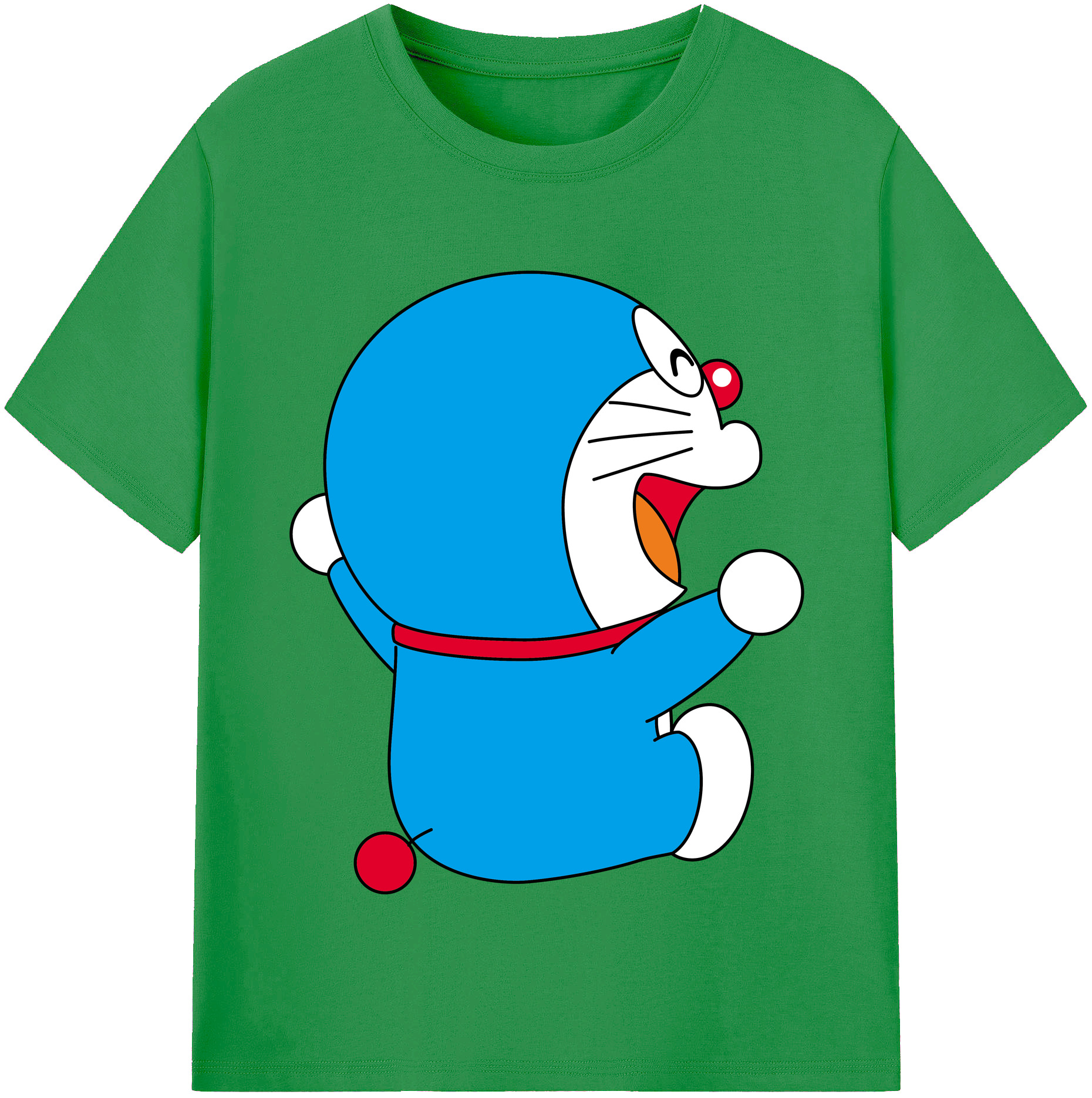 （画像用） ドラえもん Doraemon レディースカジュアルプリントTシャツ（綿100％）