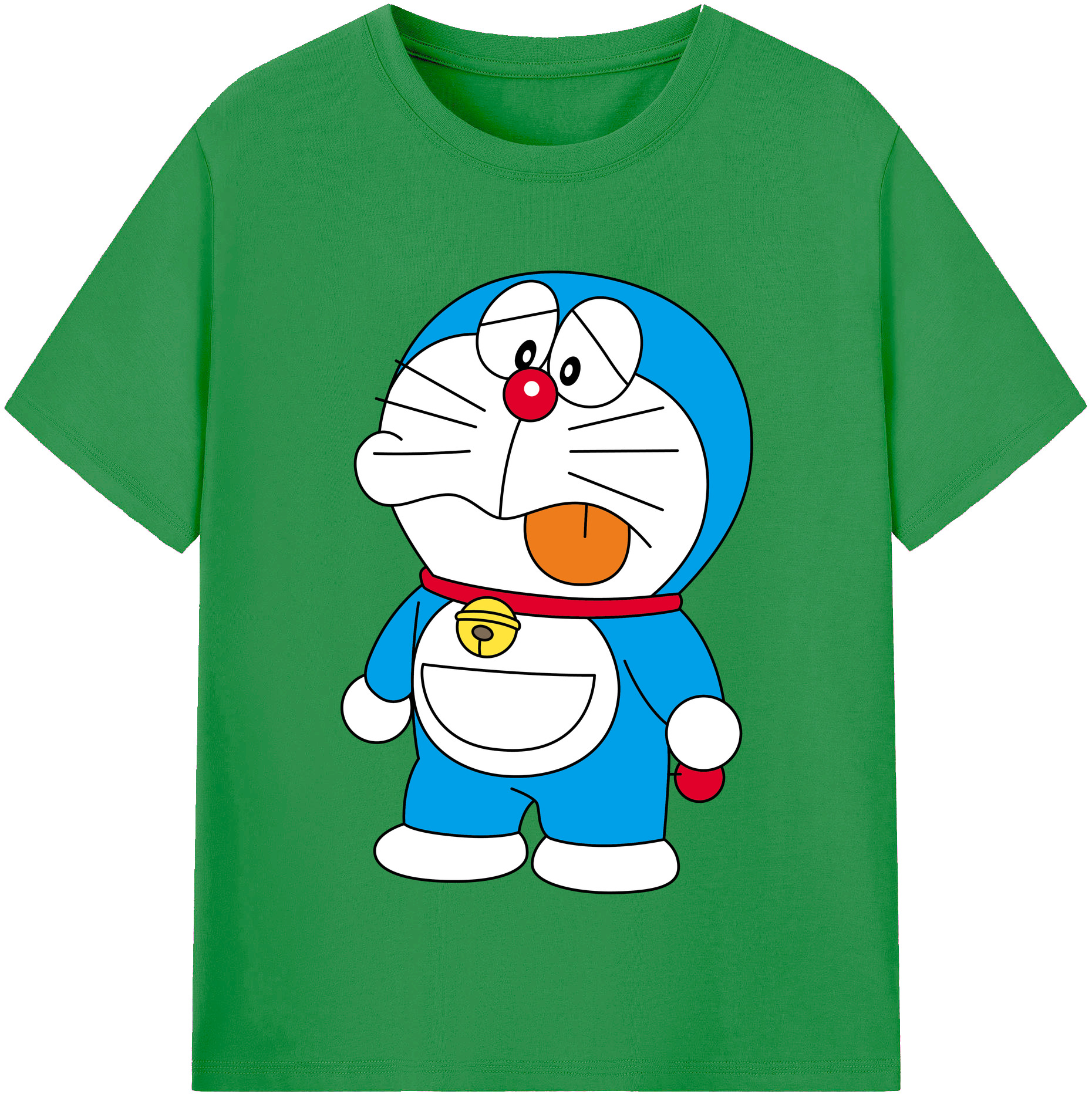（画像用） ドラえもん Doraemon レディースカジュアルプリントTシャツ（綿100％）