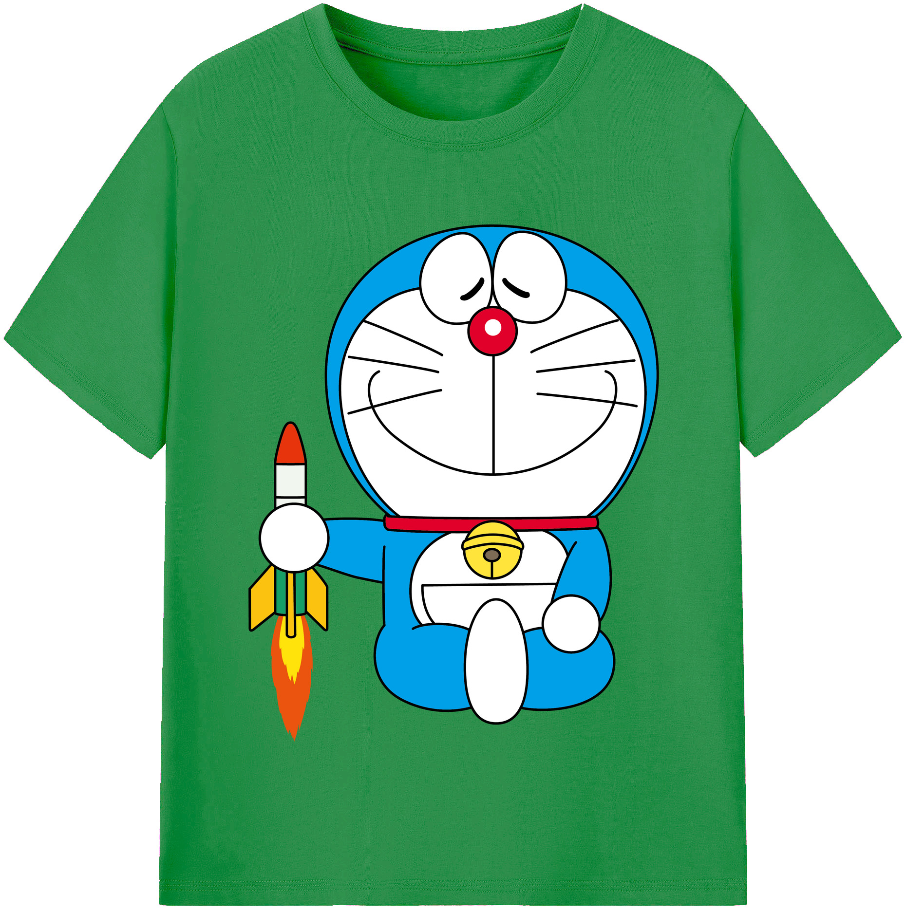 （画像用） ドラえもん Doraemon レディースカジュアルプリントTシャツ（綿100％）