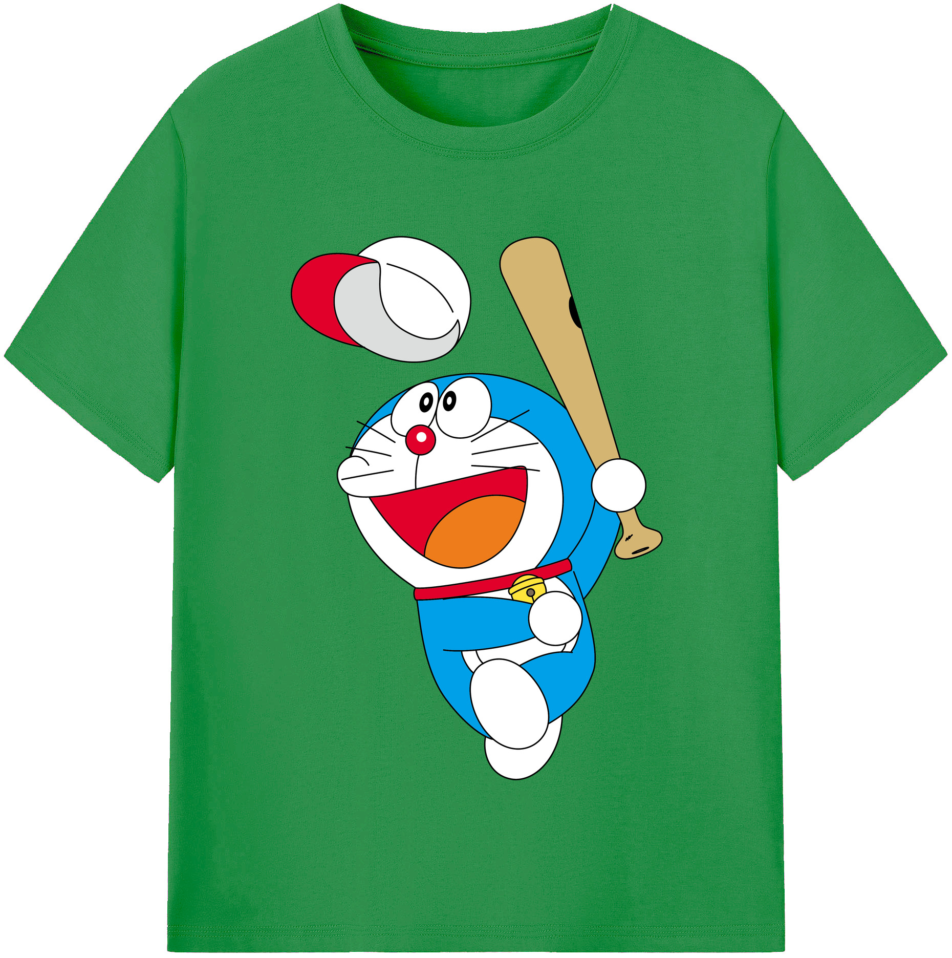 （画像用） ドラえもん Doraemon レディースカジュアルプリントTシャツ（綿100％）