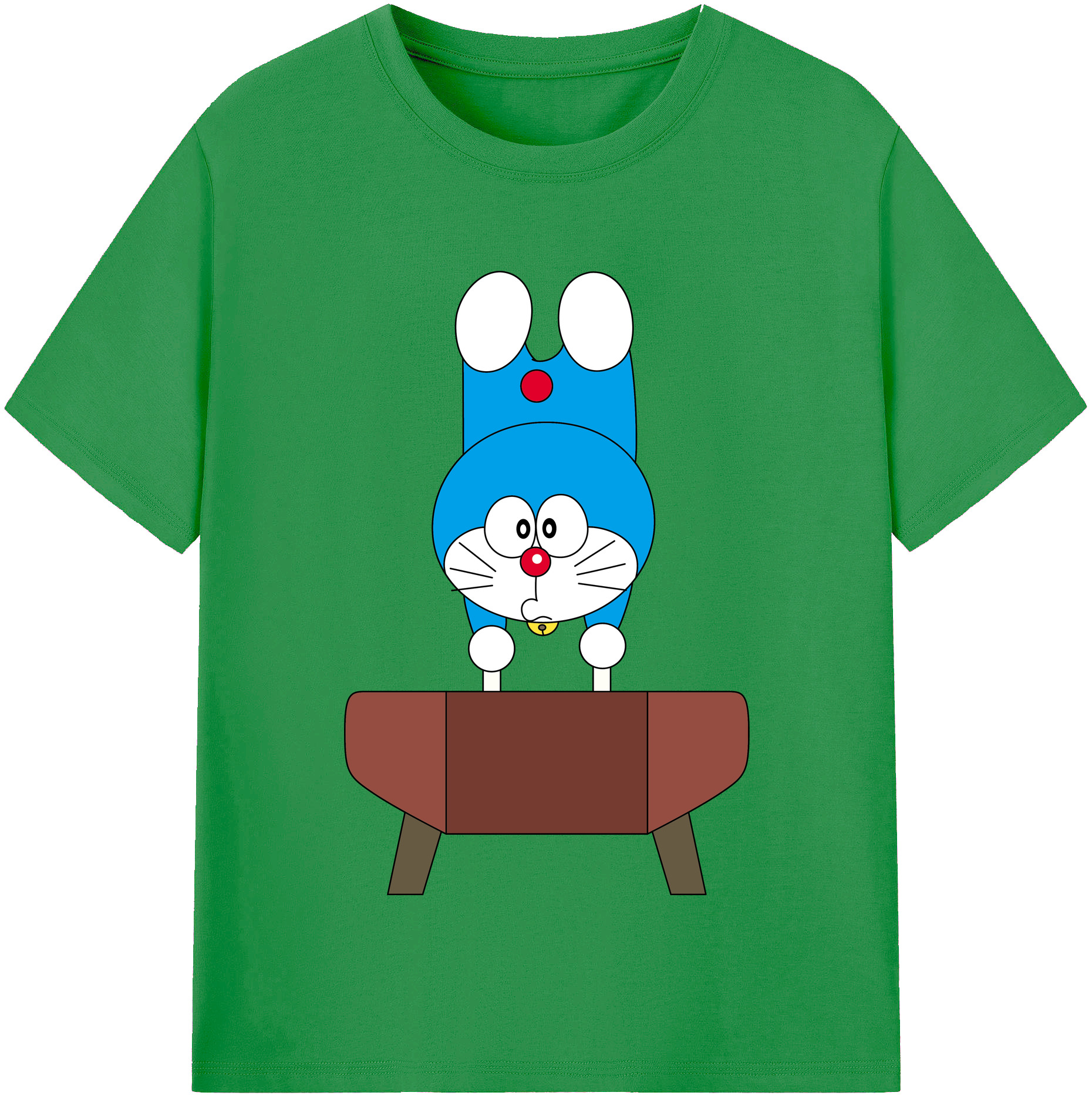 （画像用） ドラえもん Doraemon レディースカジュアルプリントTシャツ（綿100％）