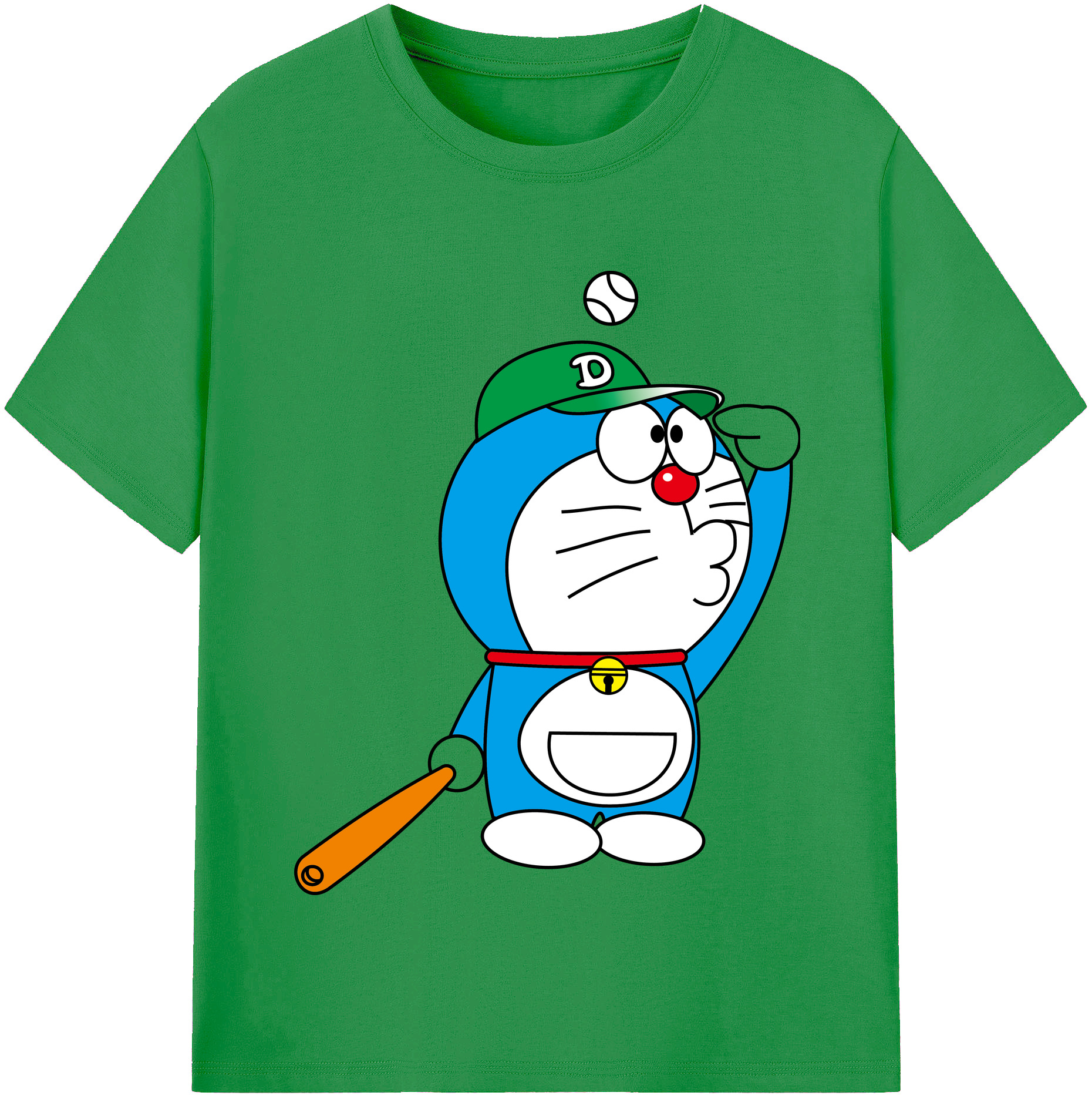 （画像用） ドラえもん Doraemon レディースカジュアルプリントTシャツ（綿100％）
