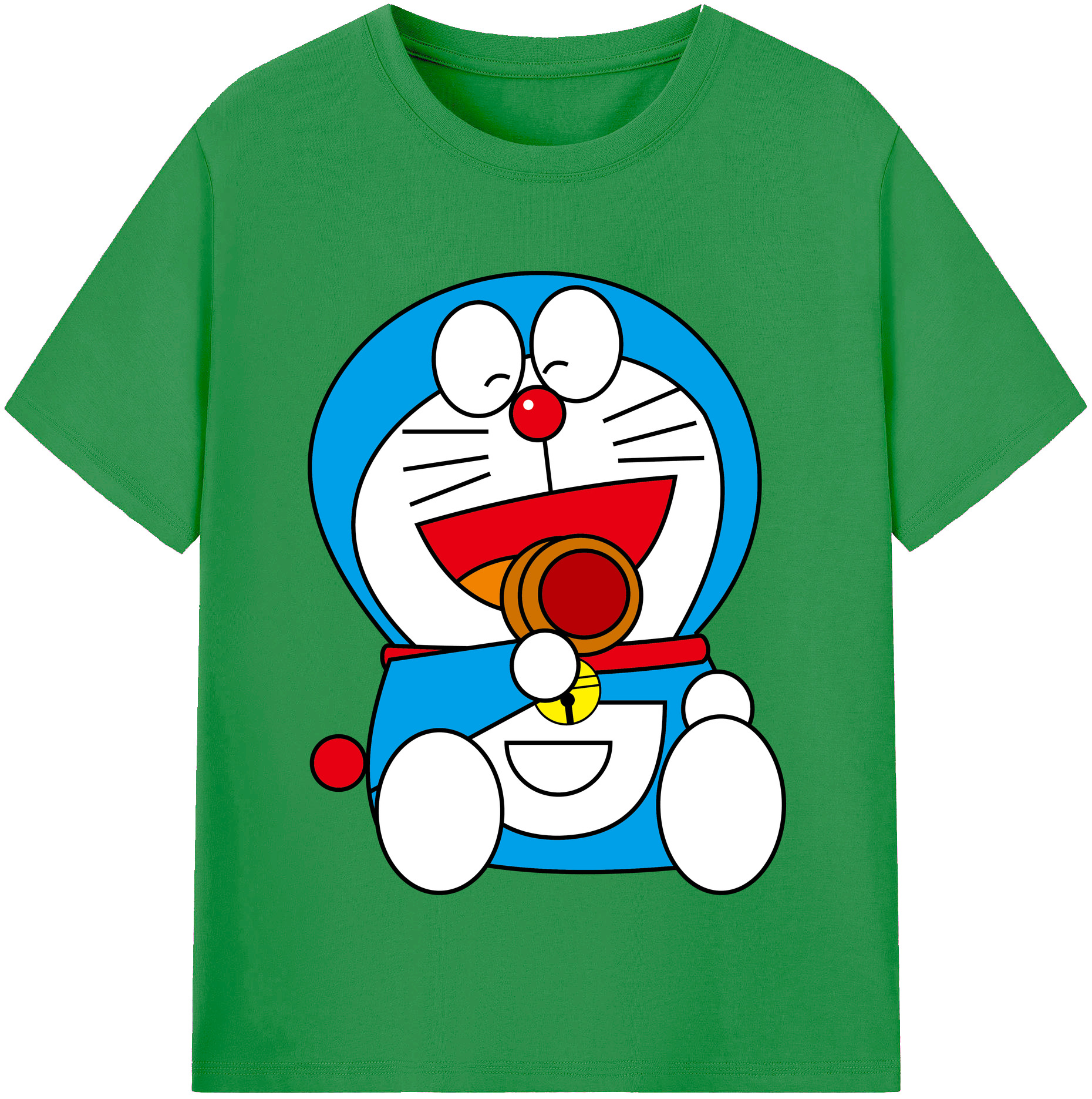 （画像用） ドラえもん Doraemon レディースカジュアルプリントTシャツ（綿100％）