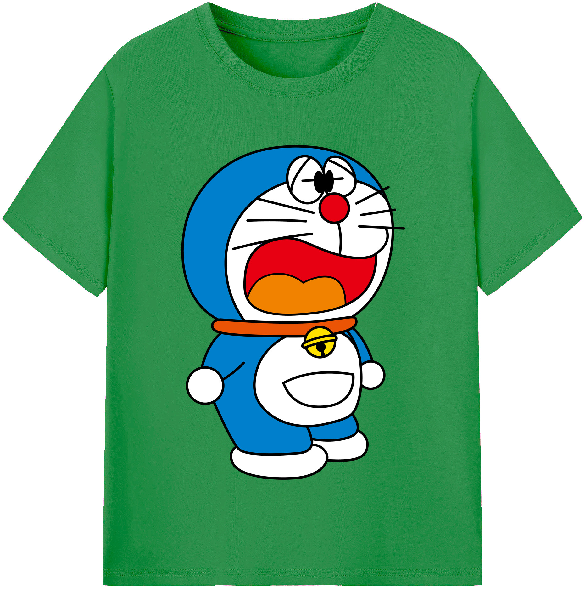 （画像用） ドラえもん Doraemon レディースカジュアルプリントTシャツ（綿100％）