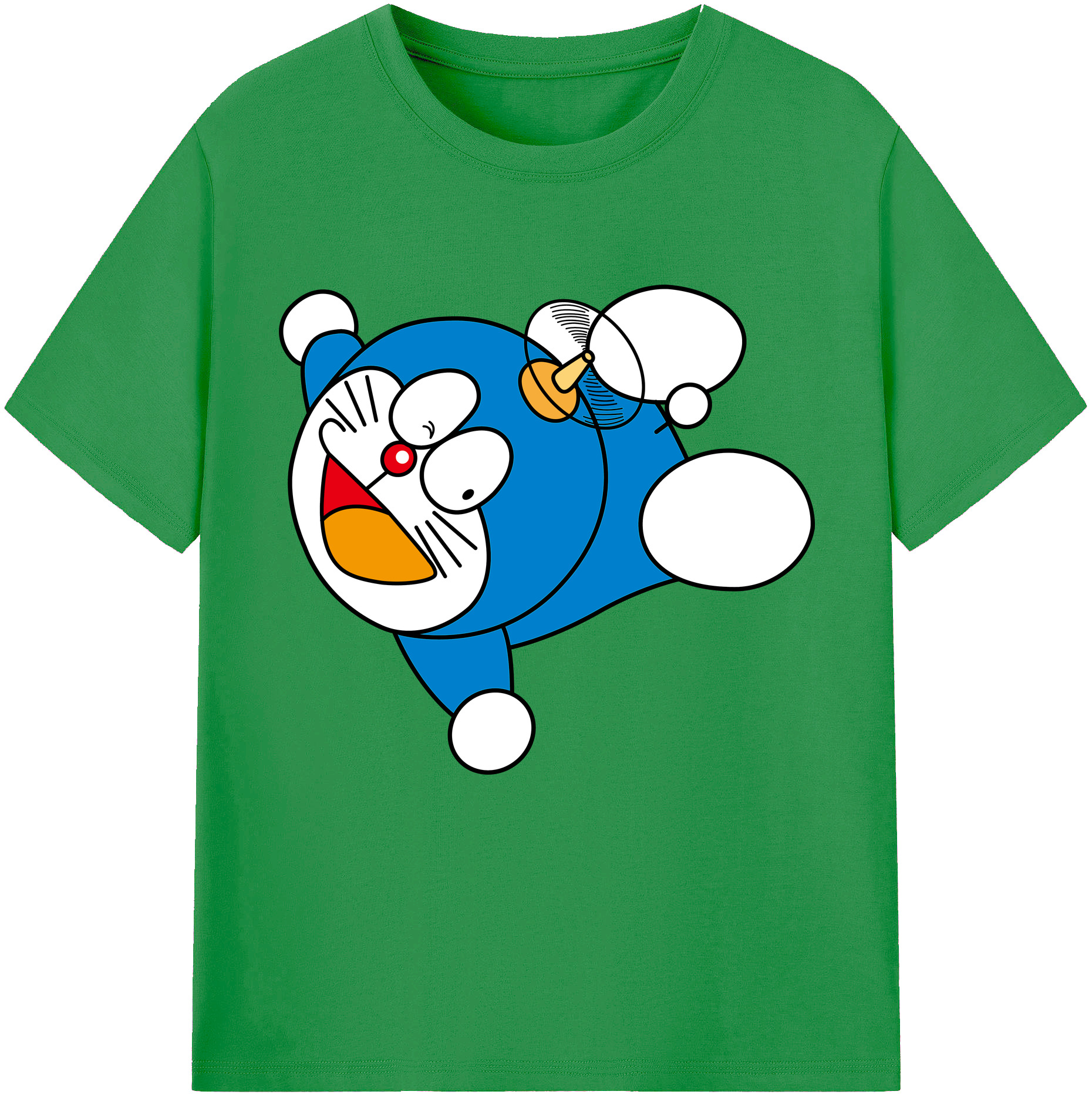 （画像用） ドラえもん Doraemon レディースカジュアルプリントTシャツ（綿100％）