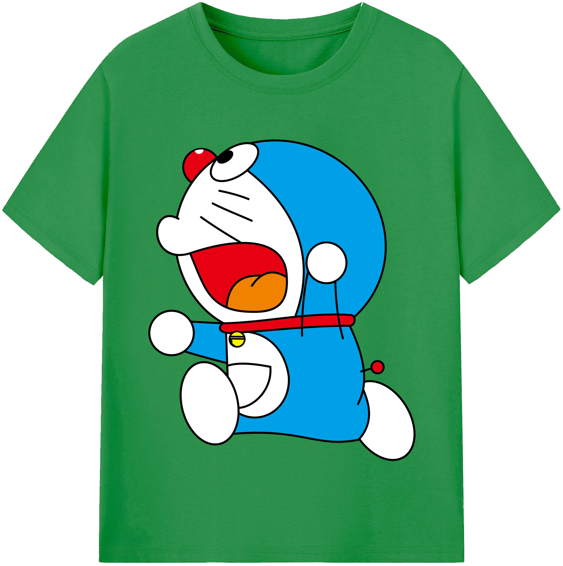 （画像用） ドラえもん Doraemon レディースカジュアルプリントTシャツ（綿100％）