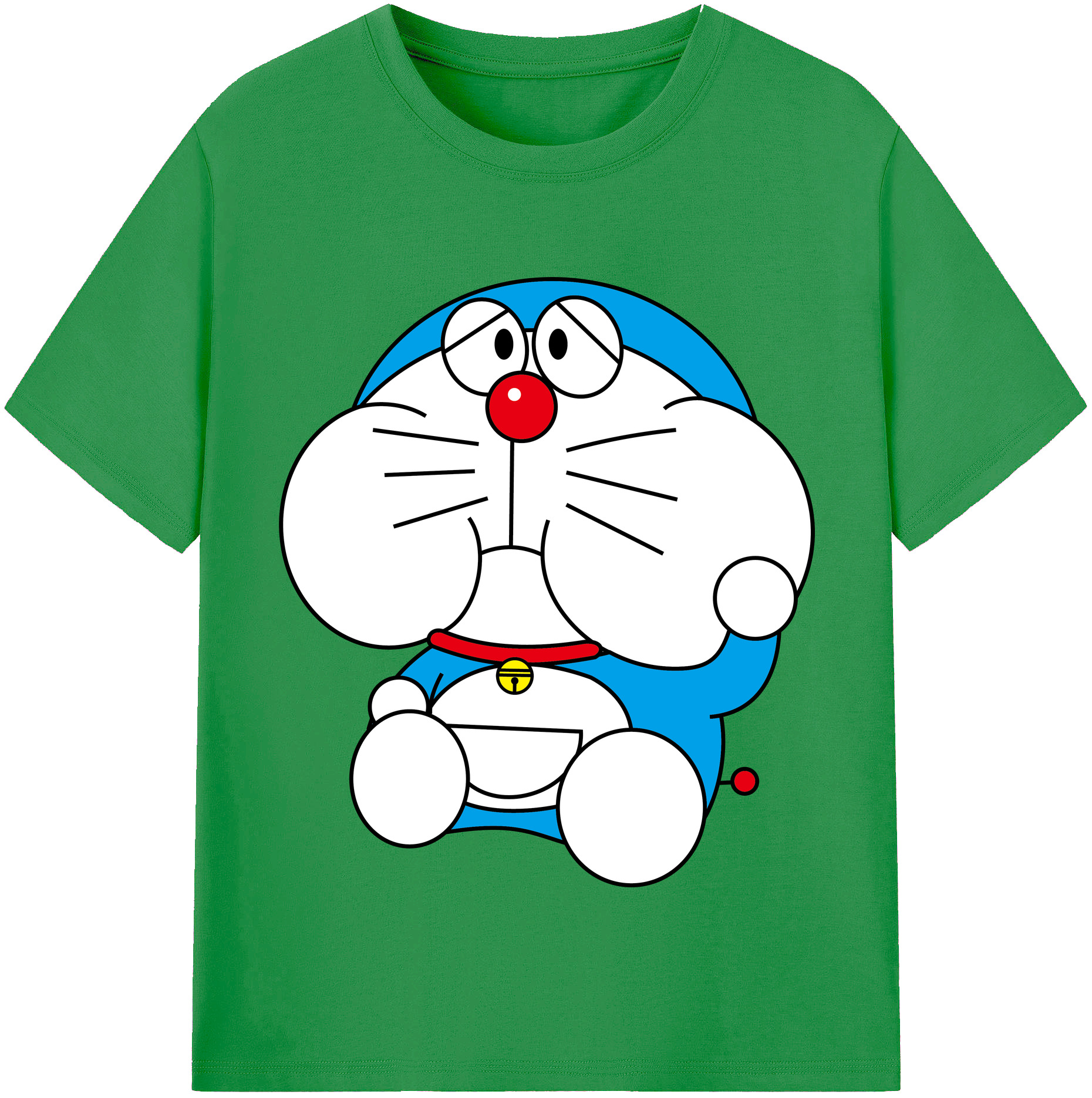 （画像用） ドラえもん Doraemon レディースカジュアルプリントTシャツ（綿100％）