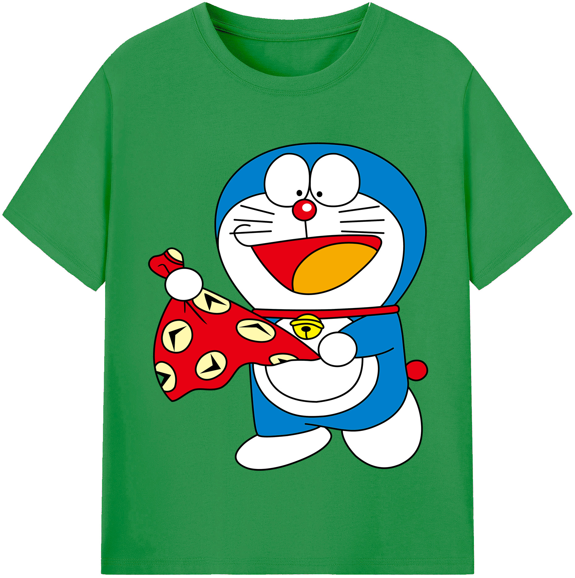 （画像用） ドラえもん Doraemon レディースカジュアルプリントTシャツ（綿100％）