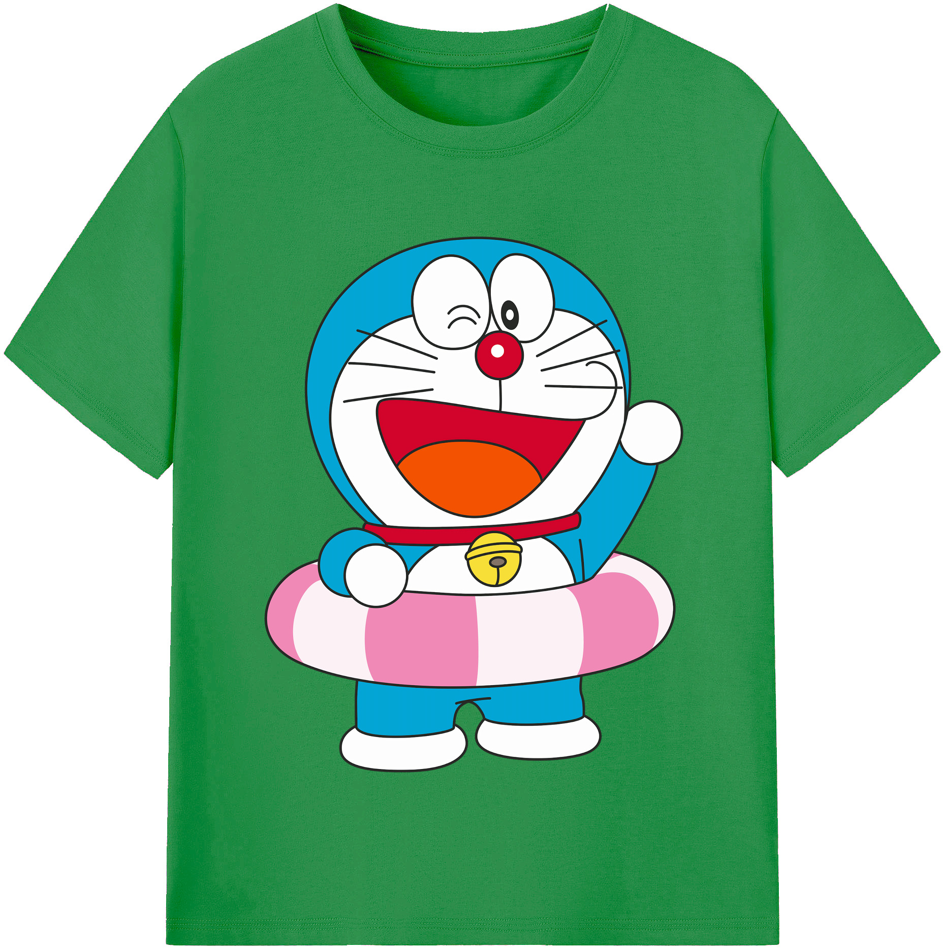 （画像用） ドラえもん Doraemon レディースカジュアルプリントTシャツ（綿100％）