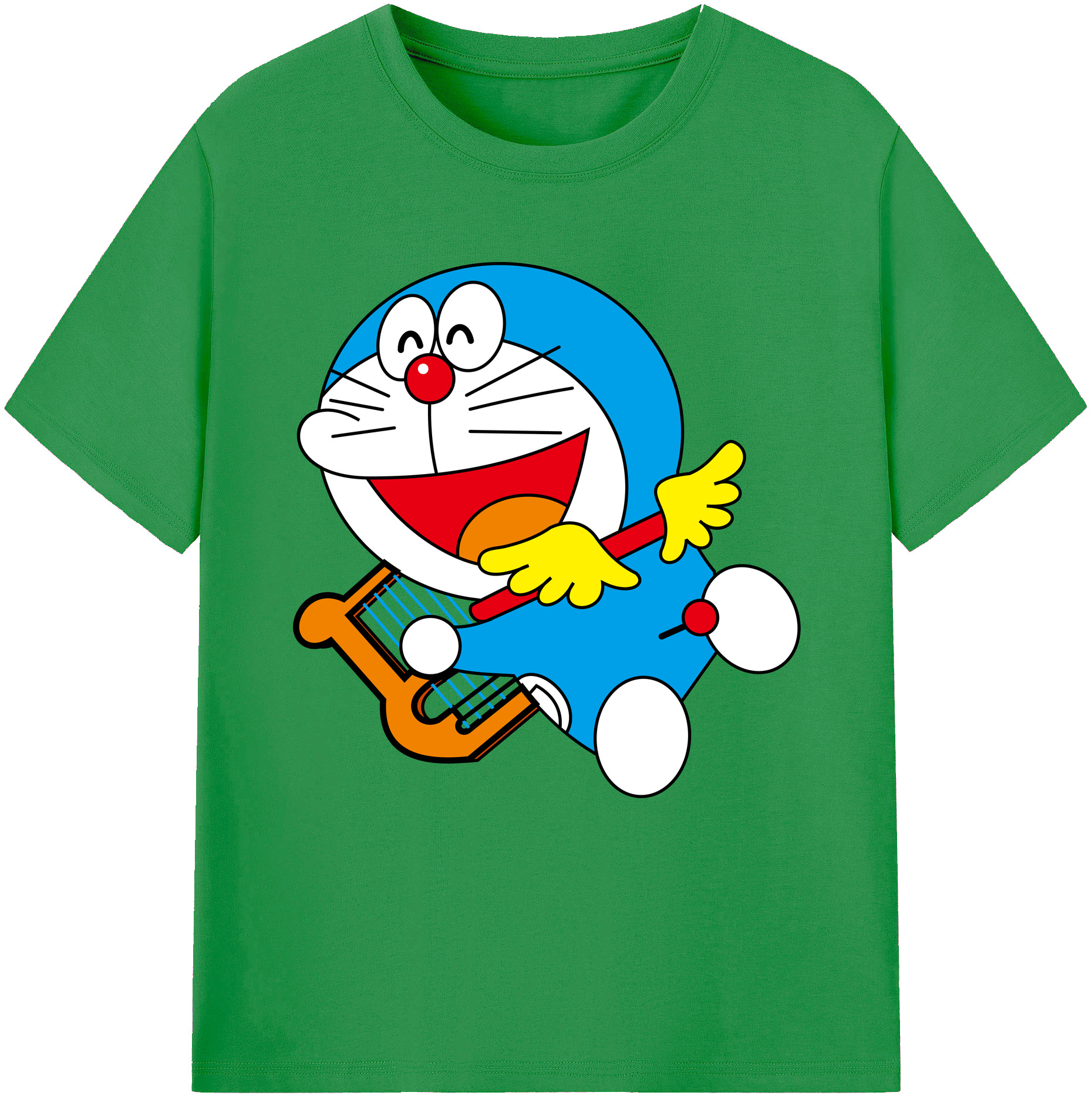 （画像用） ドラえもん Doraemon レディースカジュアルプリントTシャツ（綿100％）