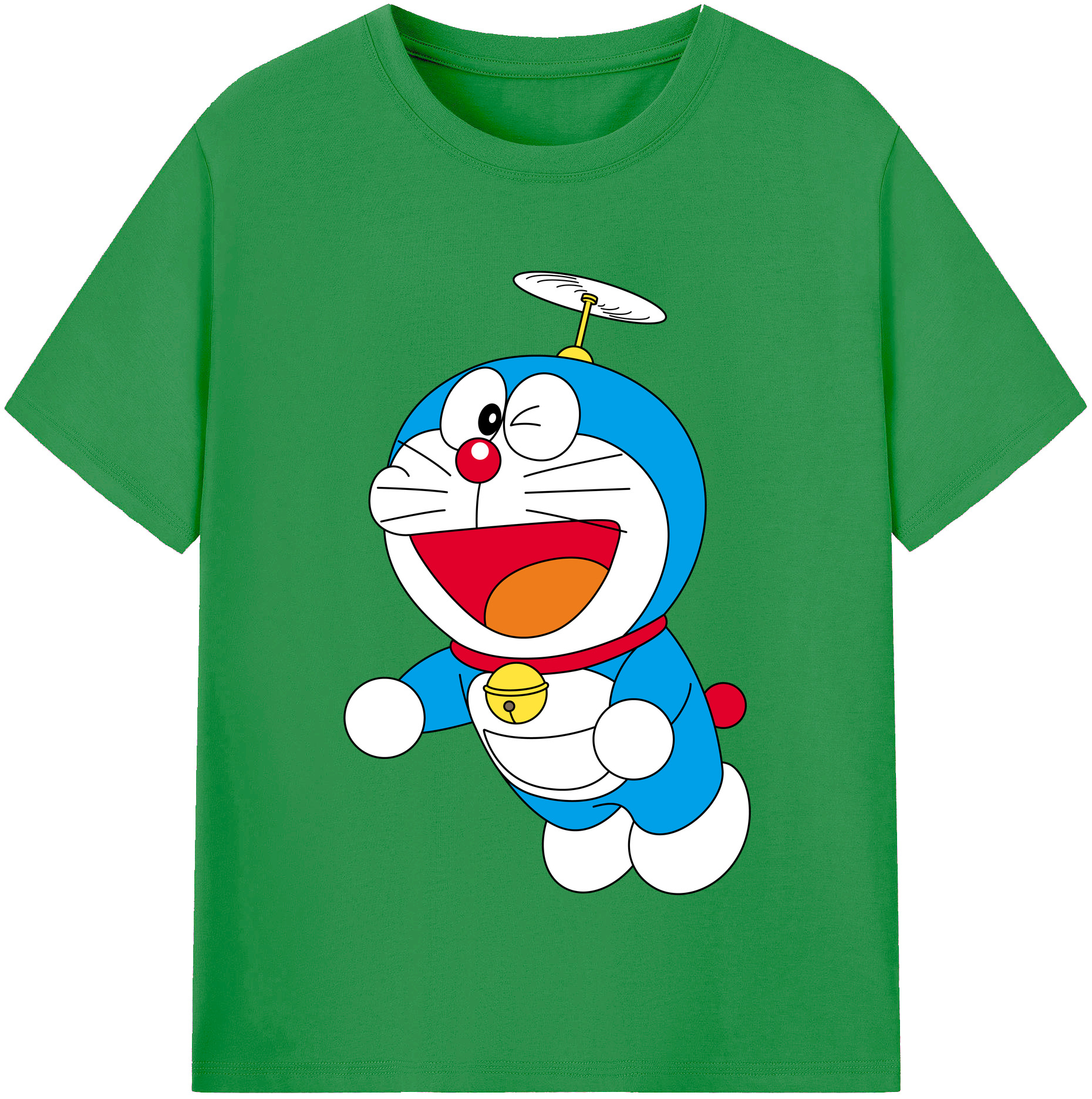（画像用） ドラえもん Doraemon レディースカジュアルプリントTシャツ（綿100％）