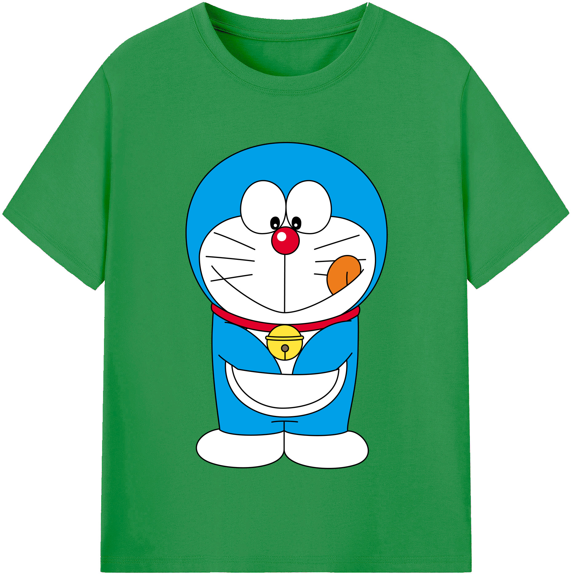 （画像用） ドラえもん Doraemon レディースカジュアルプリントTシャツ（綿100％）