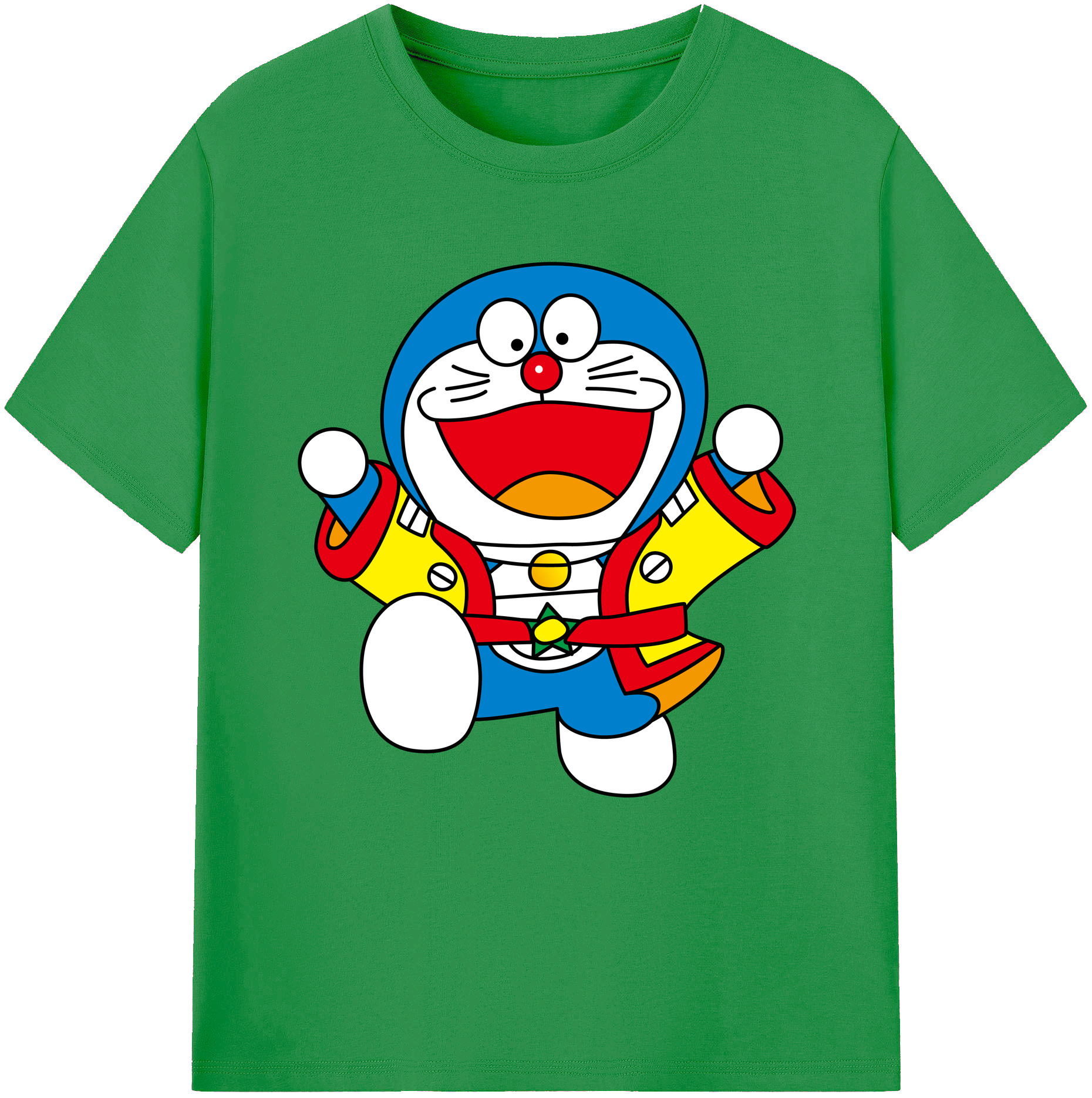 （画像用） ドラえもん Doraemon レディースカジュアルプリントTシャツ（綿100％）