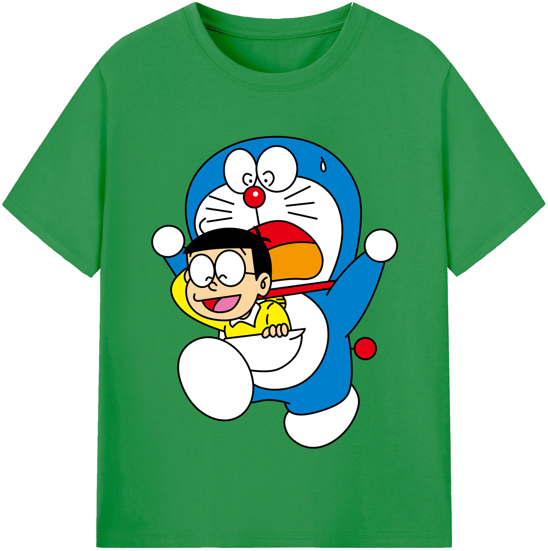 （画像用） ドラえもん Doraemon レディースカジュアルプリントTシャツ（綿100％）