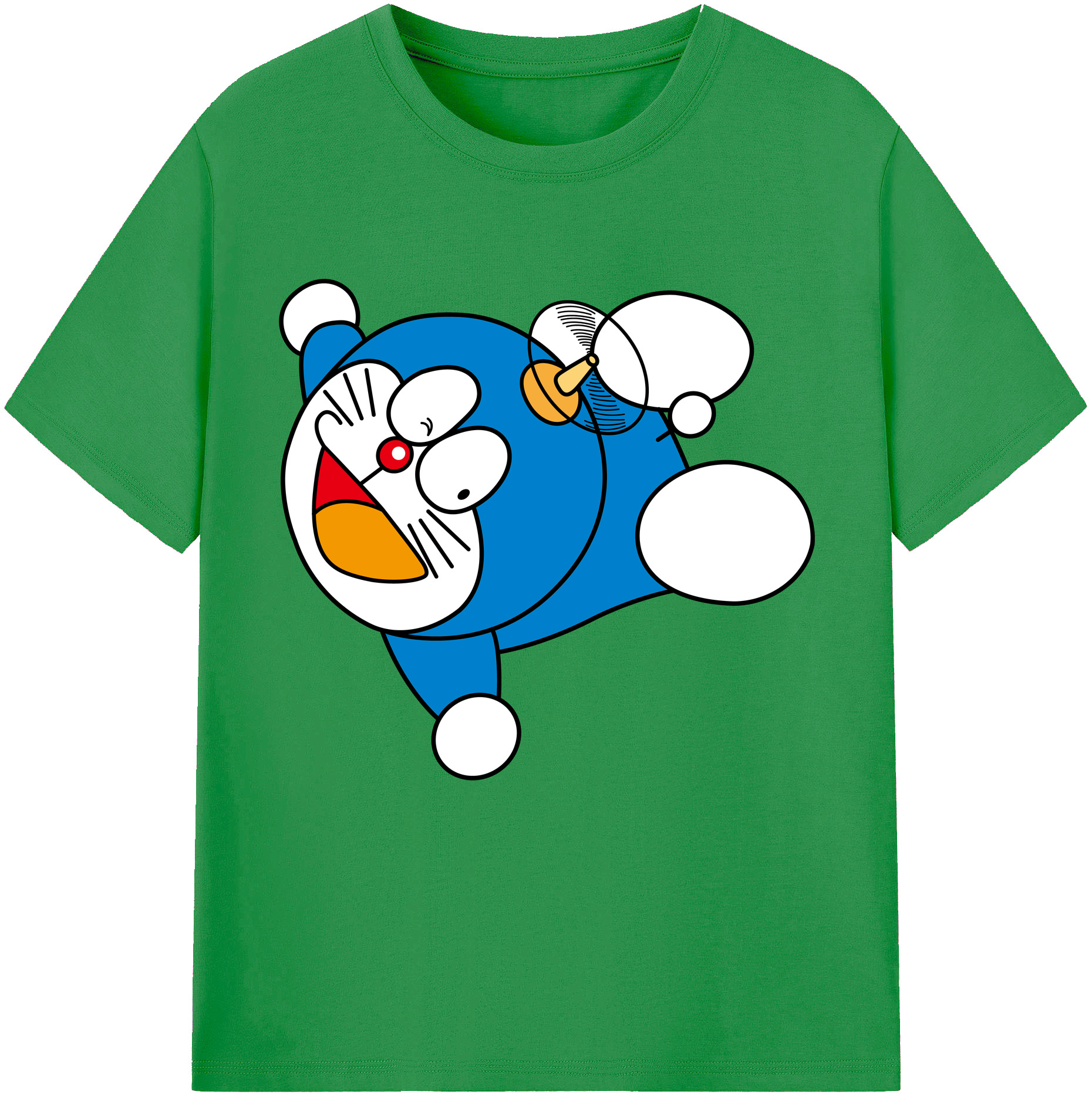 （画像用） ドラえもん Doraemon レディースカジュアルプリントTシャツ（綿100％）