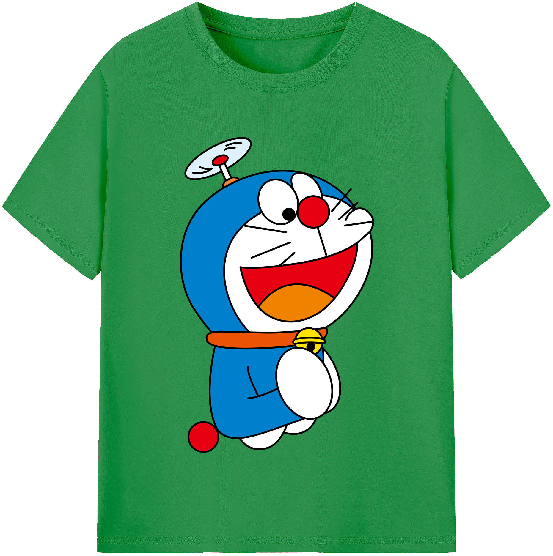（画像用） ドラえもん Doraemon レディースカジュアルプリントTシャツ（綿100％）