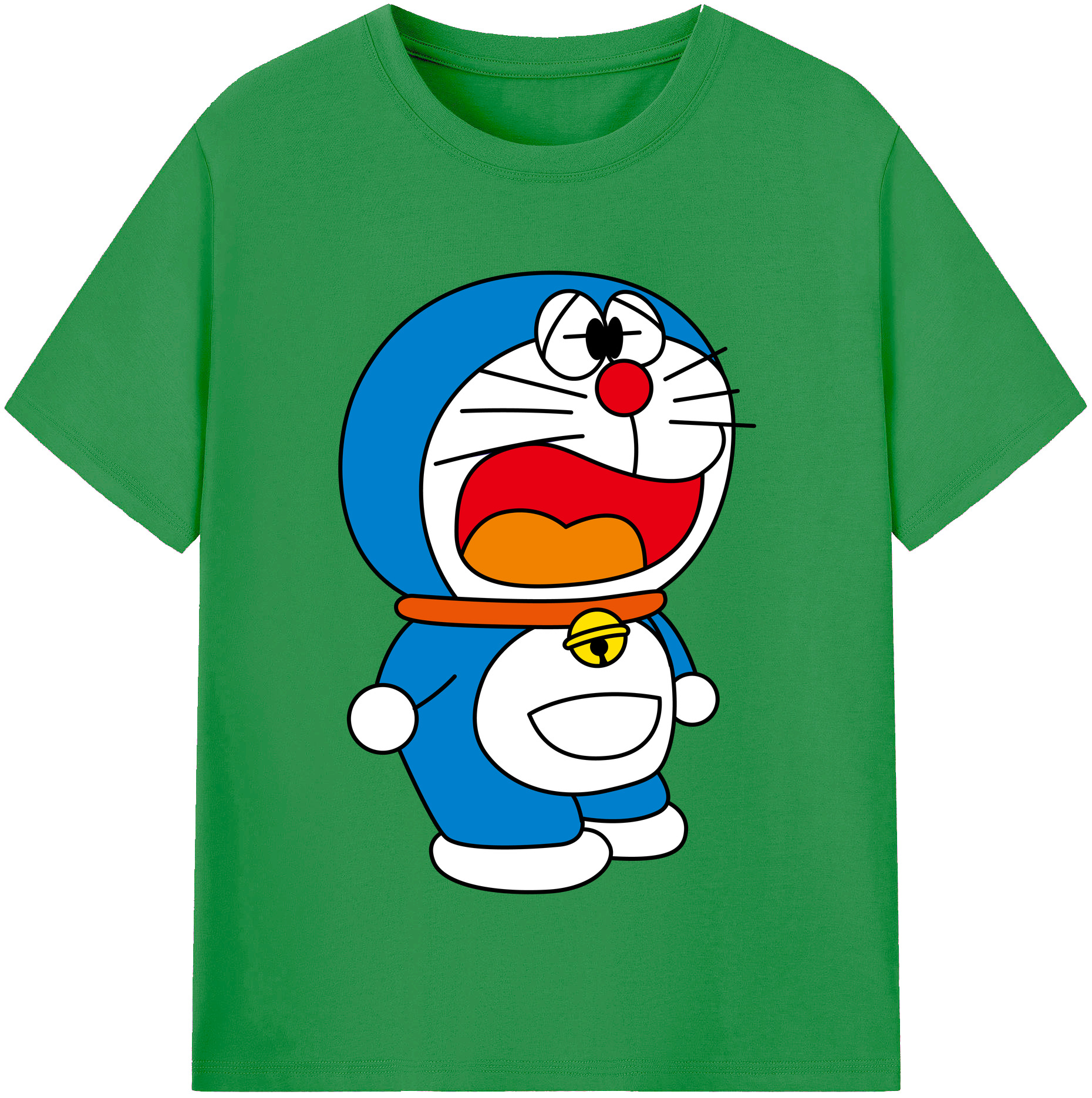 （画像用） ドラえもん Doraemon レディースカジュアルプリントTシャツ（綿100％）