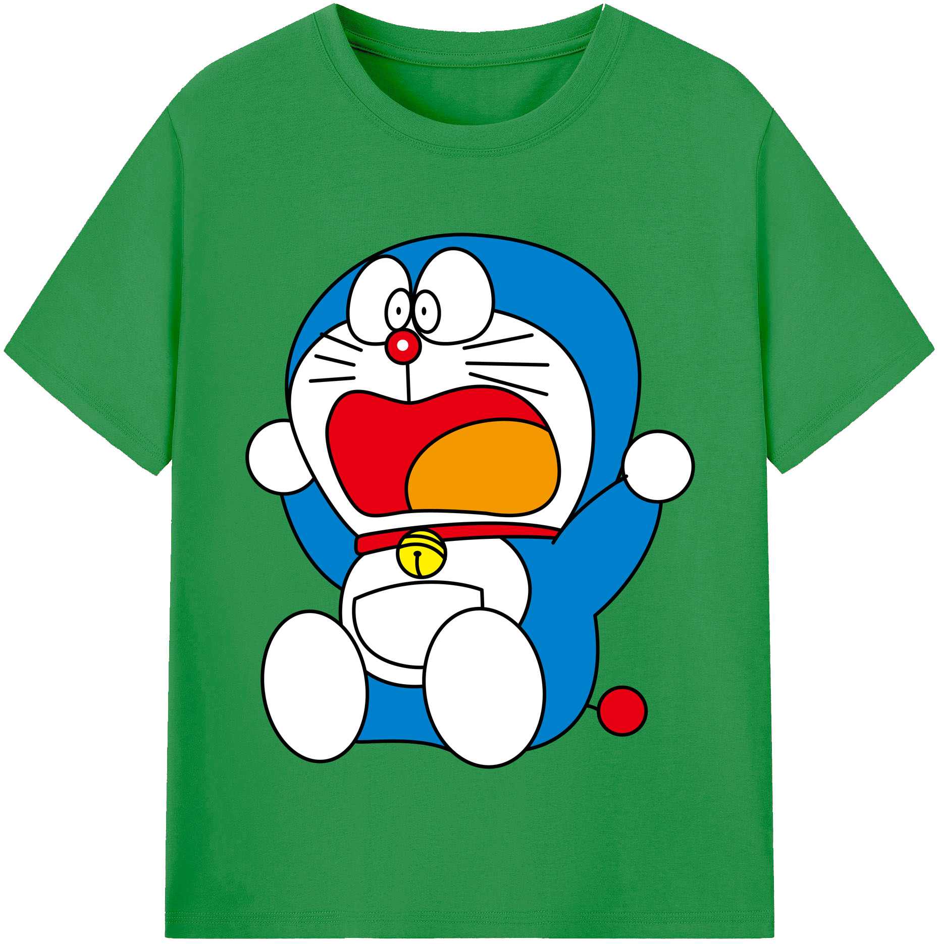（画像用） ドラえもん Doraemon レディースカジュアルプリントTシャツ（綿100％）