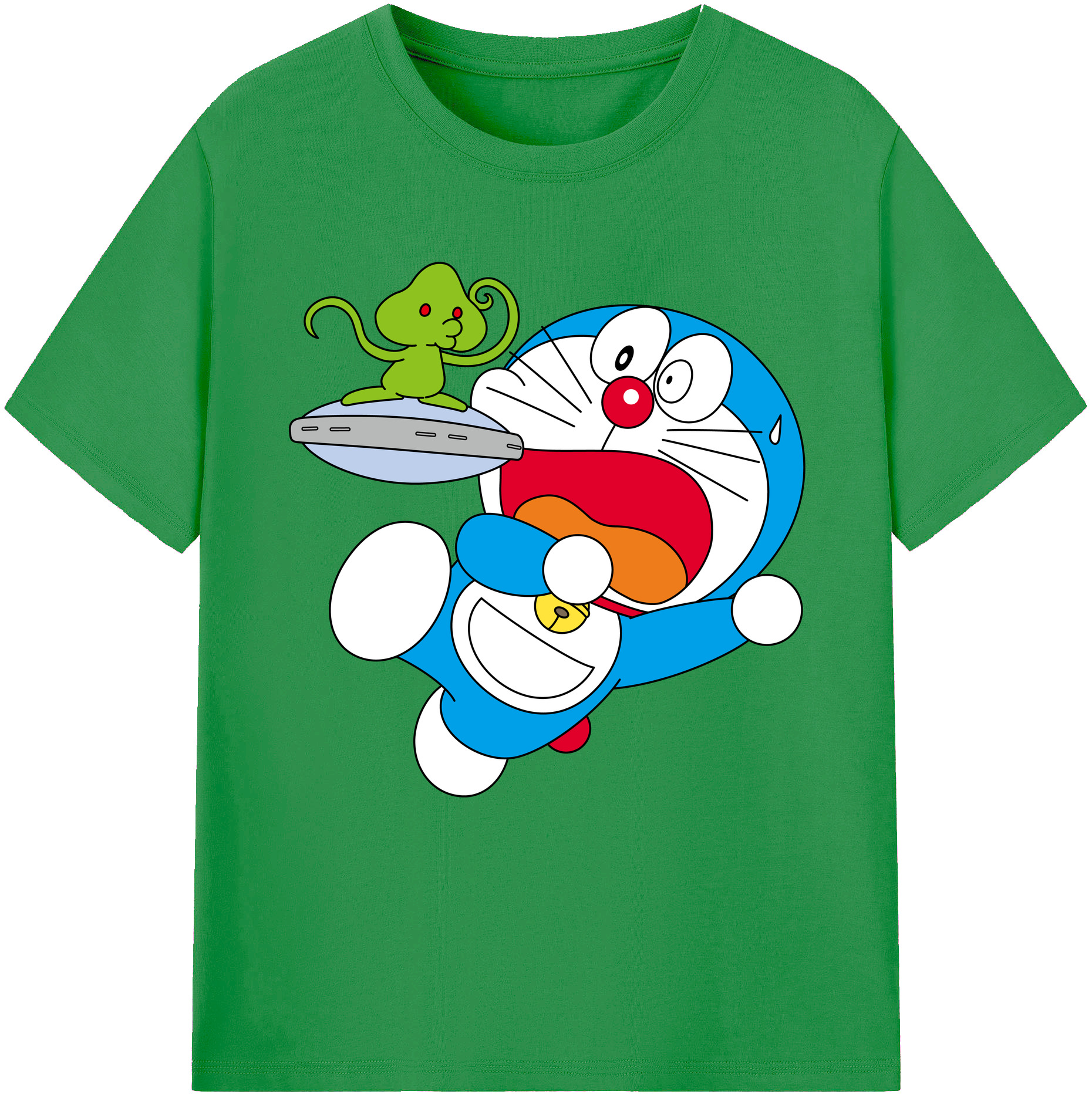 （画像用） ドラえもん Doraemon レディースカジュアルプリントTシャツ（綿100％）
