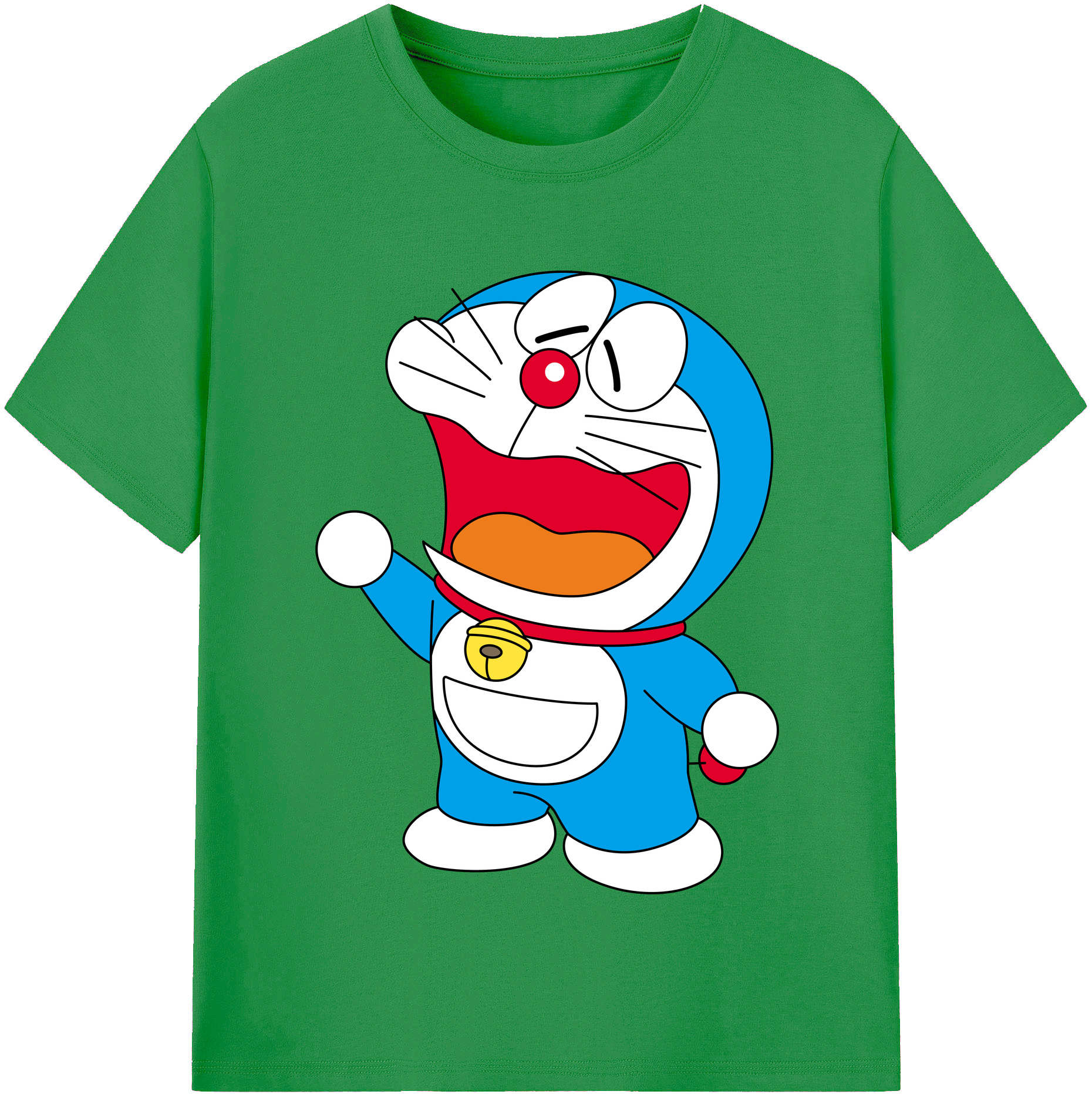 （画像用） ドラえもん Doraemon レディースカジュアルプリントTシャツ（綿100％）