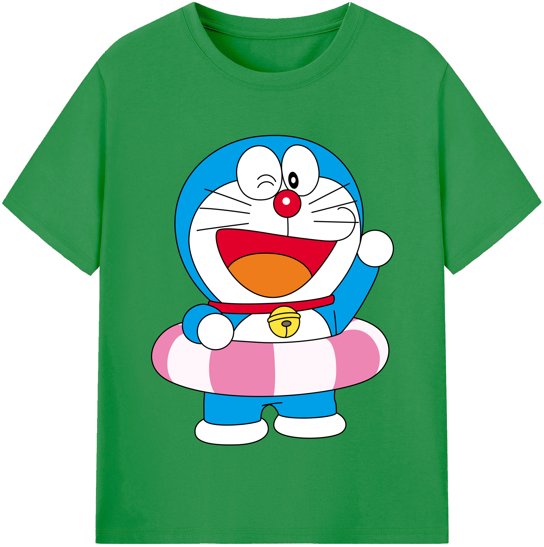 （画像用） ドラえもん Doraemon レディースカジュアルプリントTシャツ（綿100％）