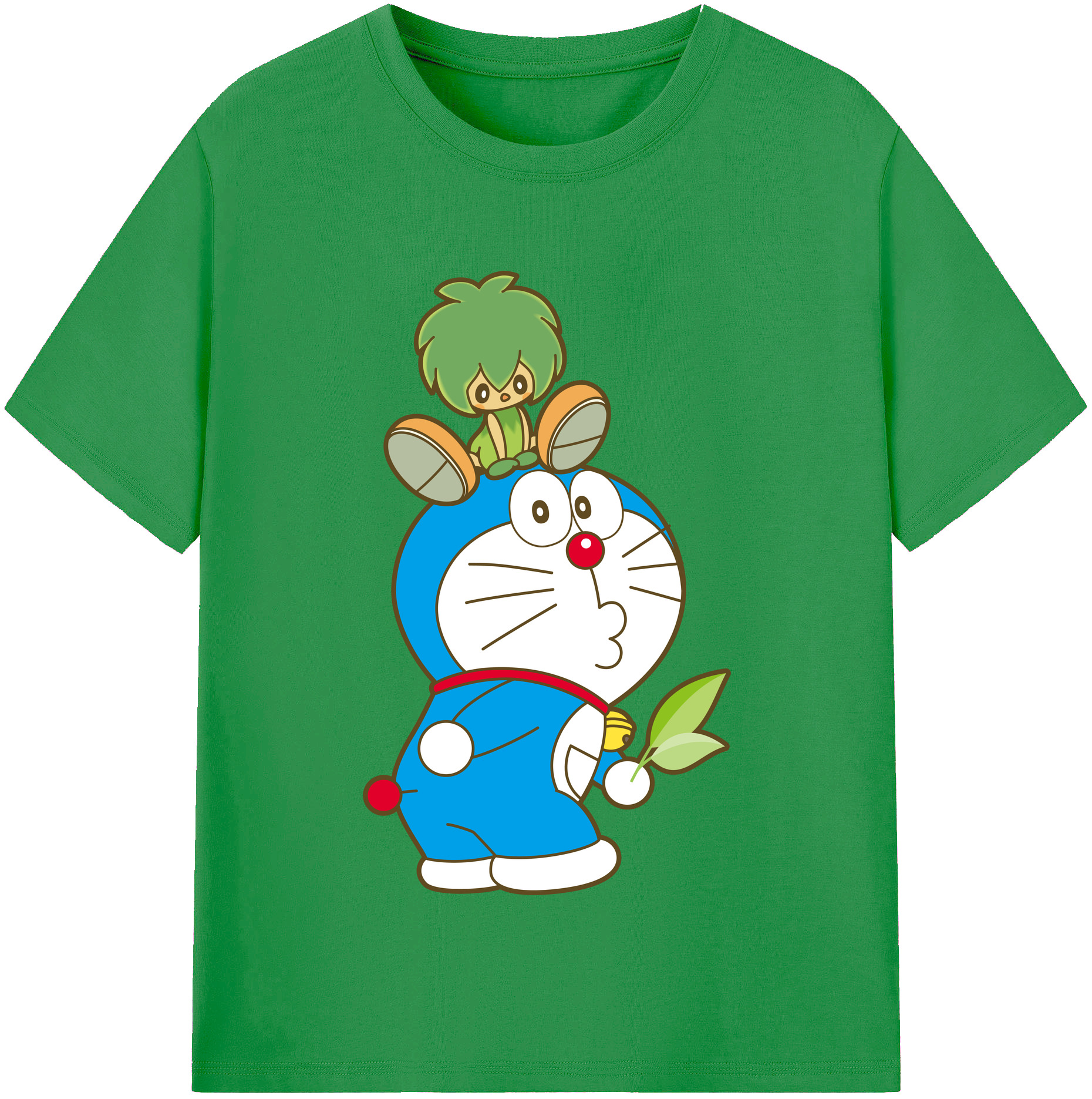 （画像用） ドラえもん Doraemon レディースカジュアルプリントTシャツ（綿100％）