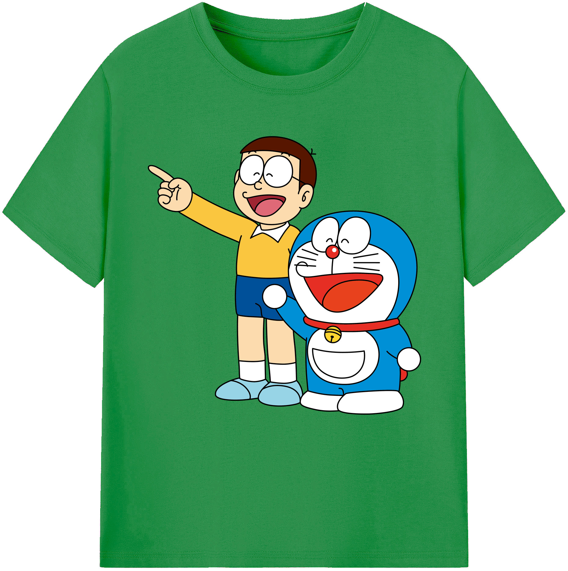 （画像用） ドラえもん 野比 のび太 Doraemon Nobita Nobi レディースカジュアルプリントTシャツ（綿100％）
