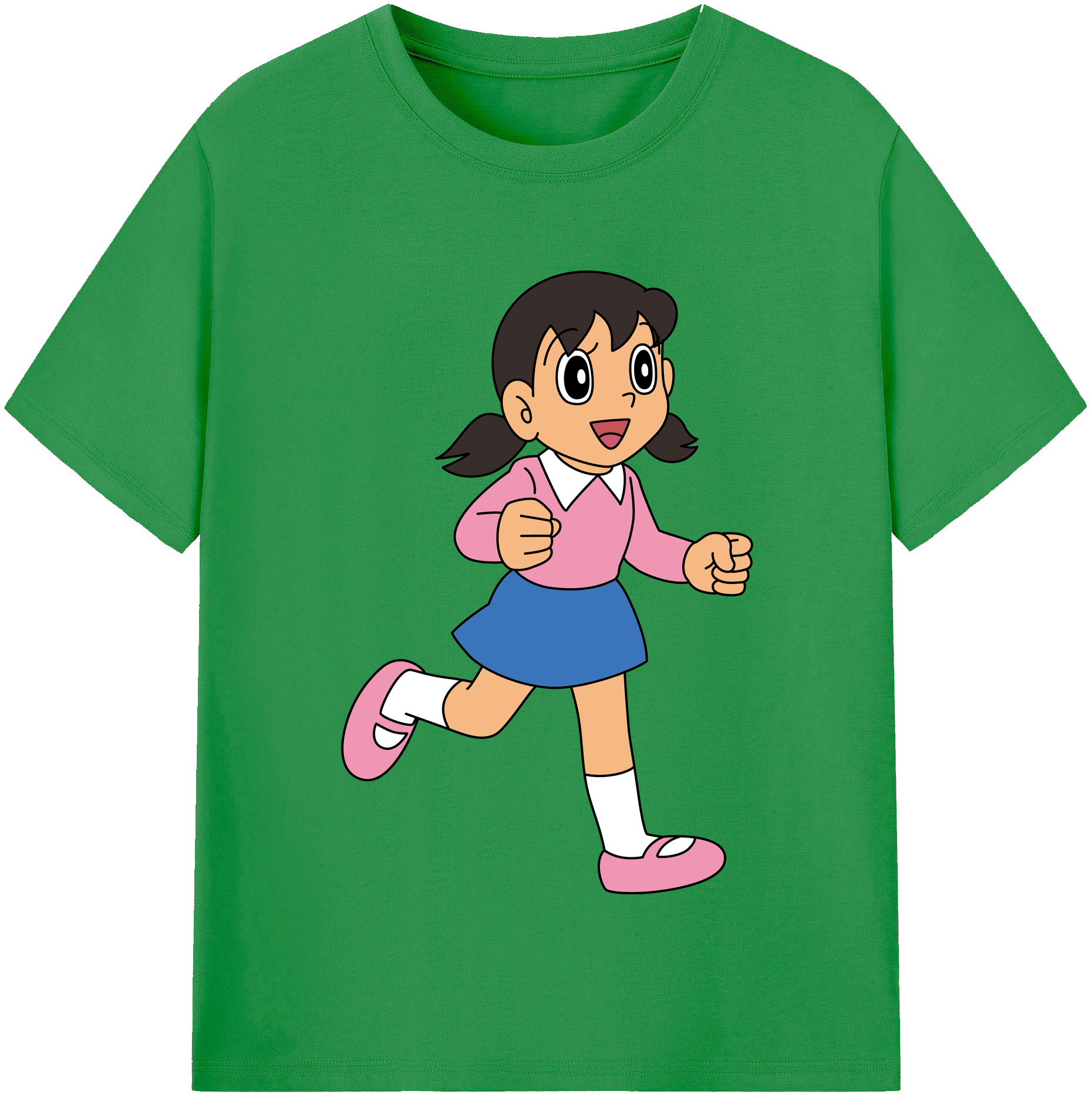 （画像用） ドラえもん みなもと しずか Doraemon Shizuka Minamoto レディースカジュアルプリントTシャツ（綿100％）