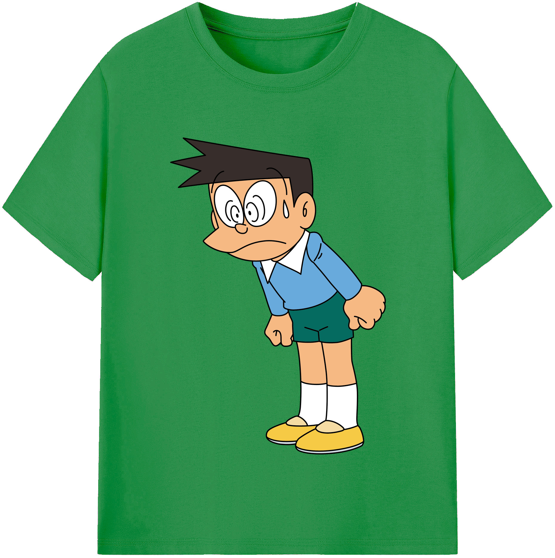 （画像用） ドラえもん 骨川 スネ夫 Doraemon Honekawa Suneo レディースカジュアルプリントTシャツ（綿100％）