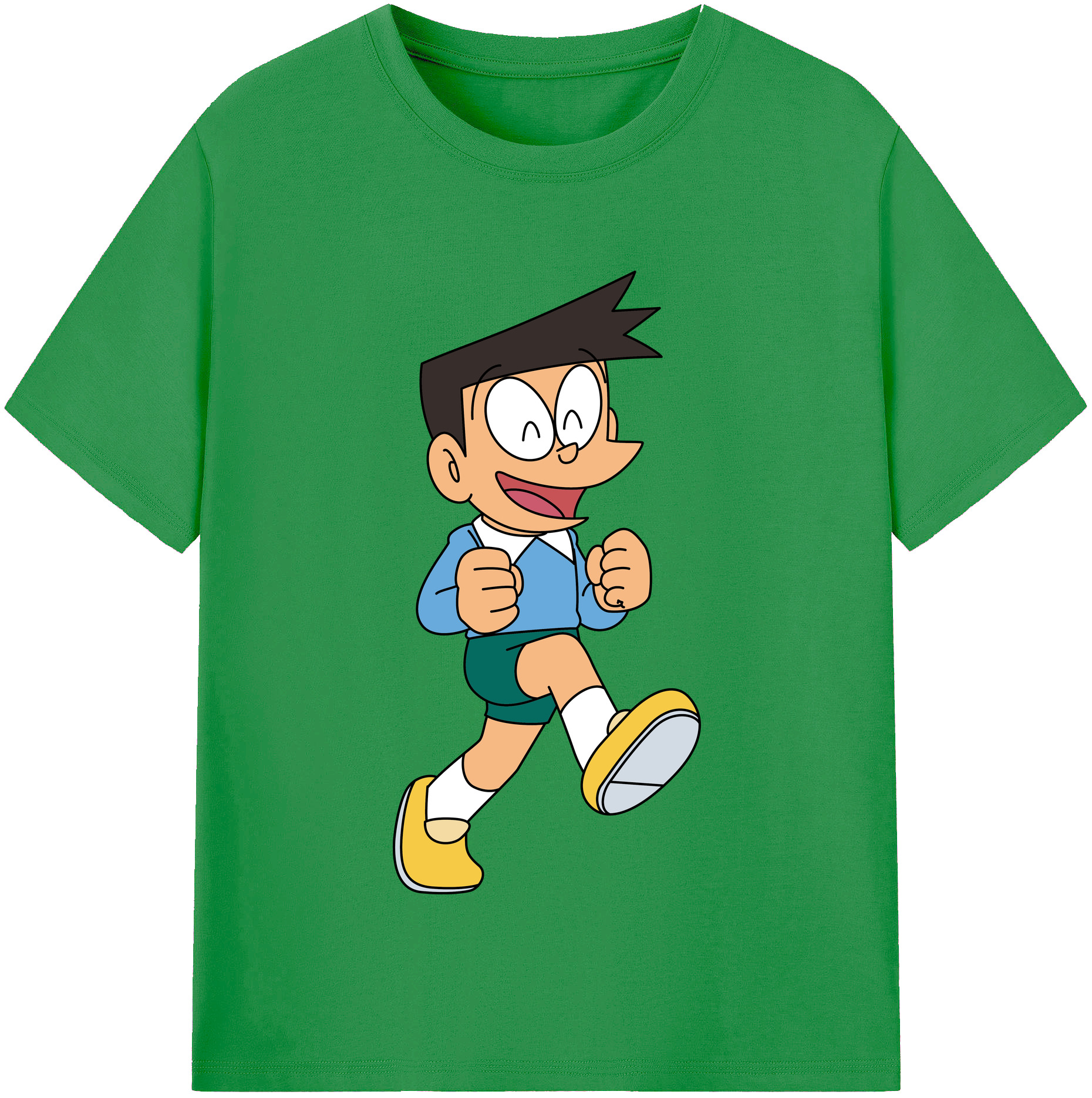 （画像用） ドラえもん 骨川 スネ夫 Doraemon Honekawa Suneo レディースカジュアルプリントTシャツ（綿100％）