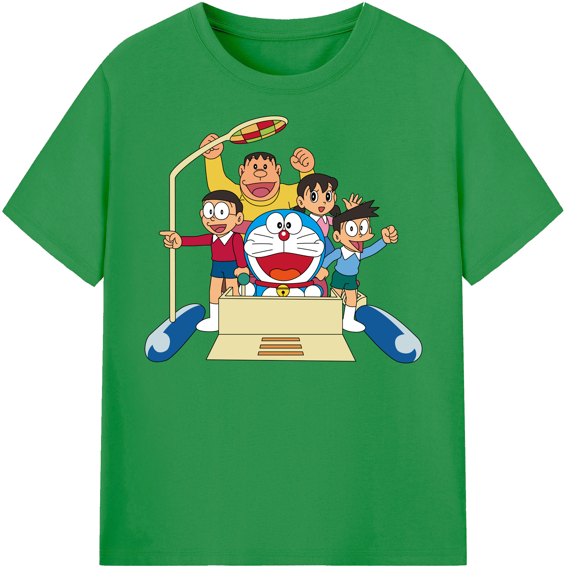 （画像用） ドラえもん 骨川 スネ夫 Doraemon Honekawa Suneo レディースカジュアルプリントTシャツ（綿100％）