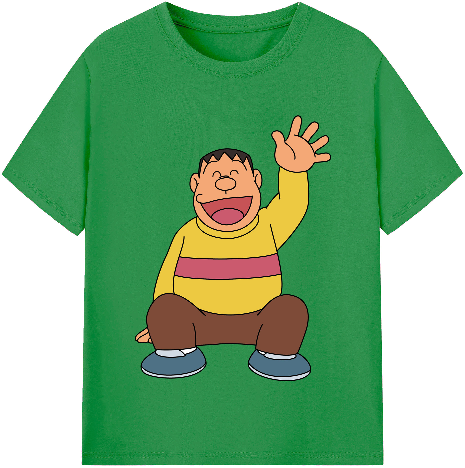 （画像用） ドラえもん 剛田武 Doraemon Gouta Takeshi レディースカジュアルプリントTシャツ（綿100％）
