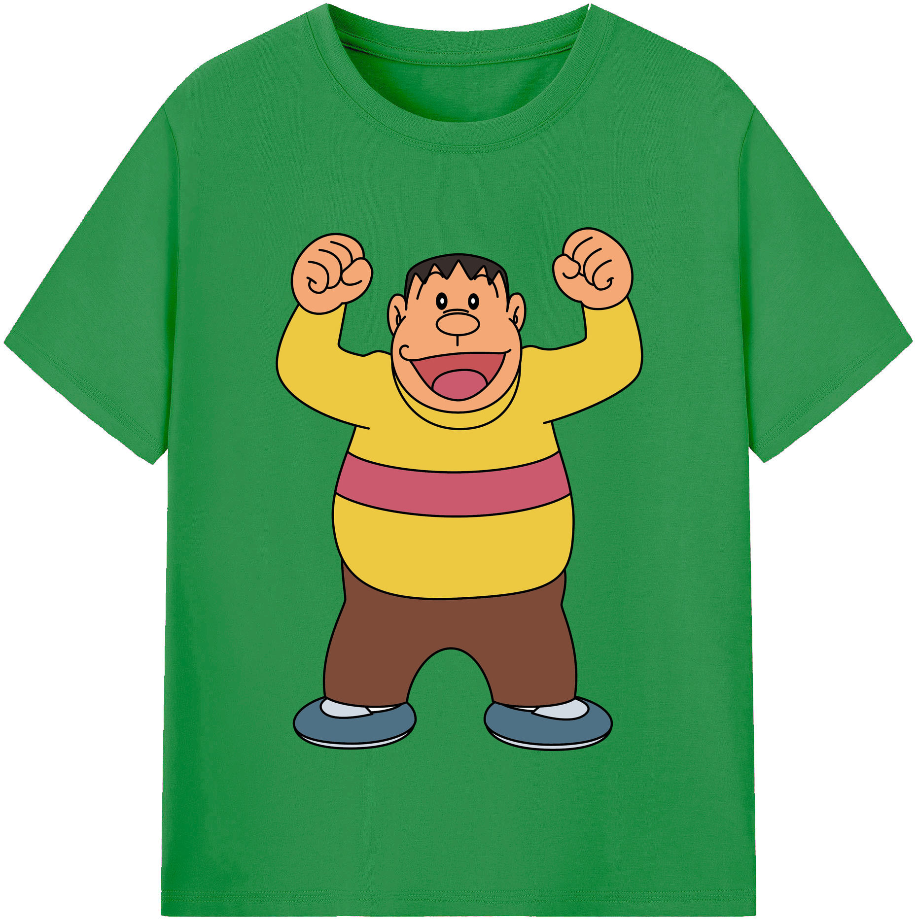 （画像用） ドラえもん 剛田武 Doraemon Gouta Takeshi レディースカジュアルプリントTシャツ（綿100％）
