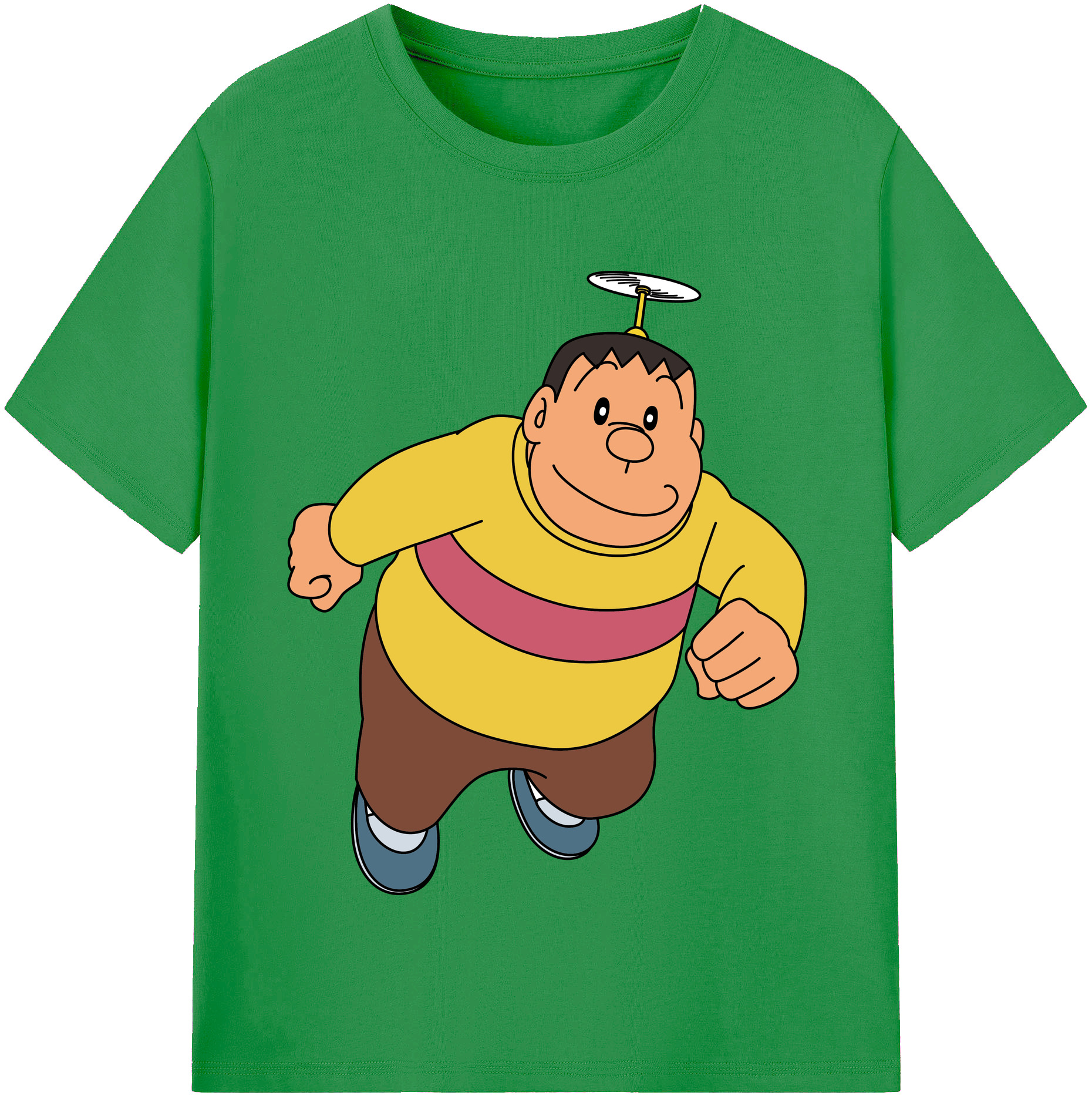 （画像用） ドラえもん 剛田武 Doraemon Gouta Takeshi レディースカジュアルプリントTシャツ（綿100％）