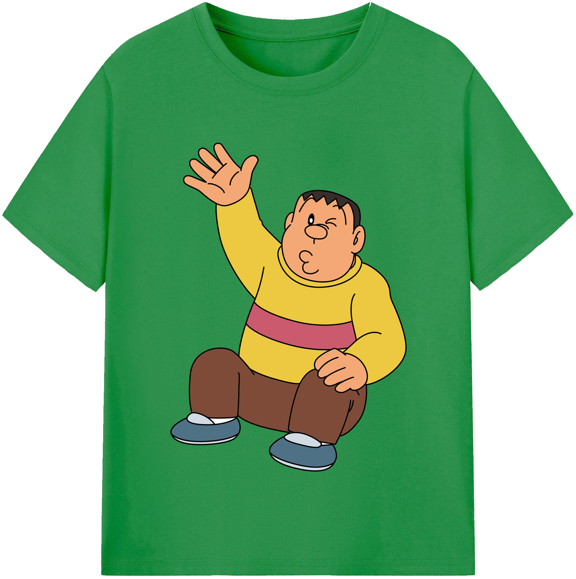 （画像用） ドラえもん 剛田武 Doraemon Gouta Takeshi レディースカジュアルプリントTシャツ（綿100％）