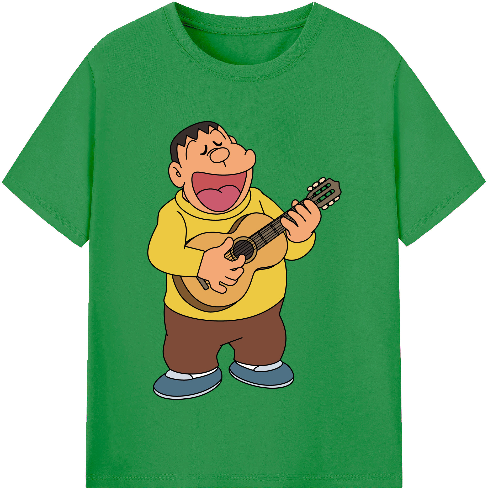 （画像用） ドラえもん 剛田武 Doraemon Gouta Takeshi レディースカジュアルプリントTシャツ（綿100％）