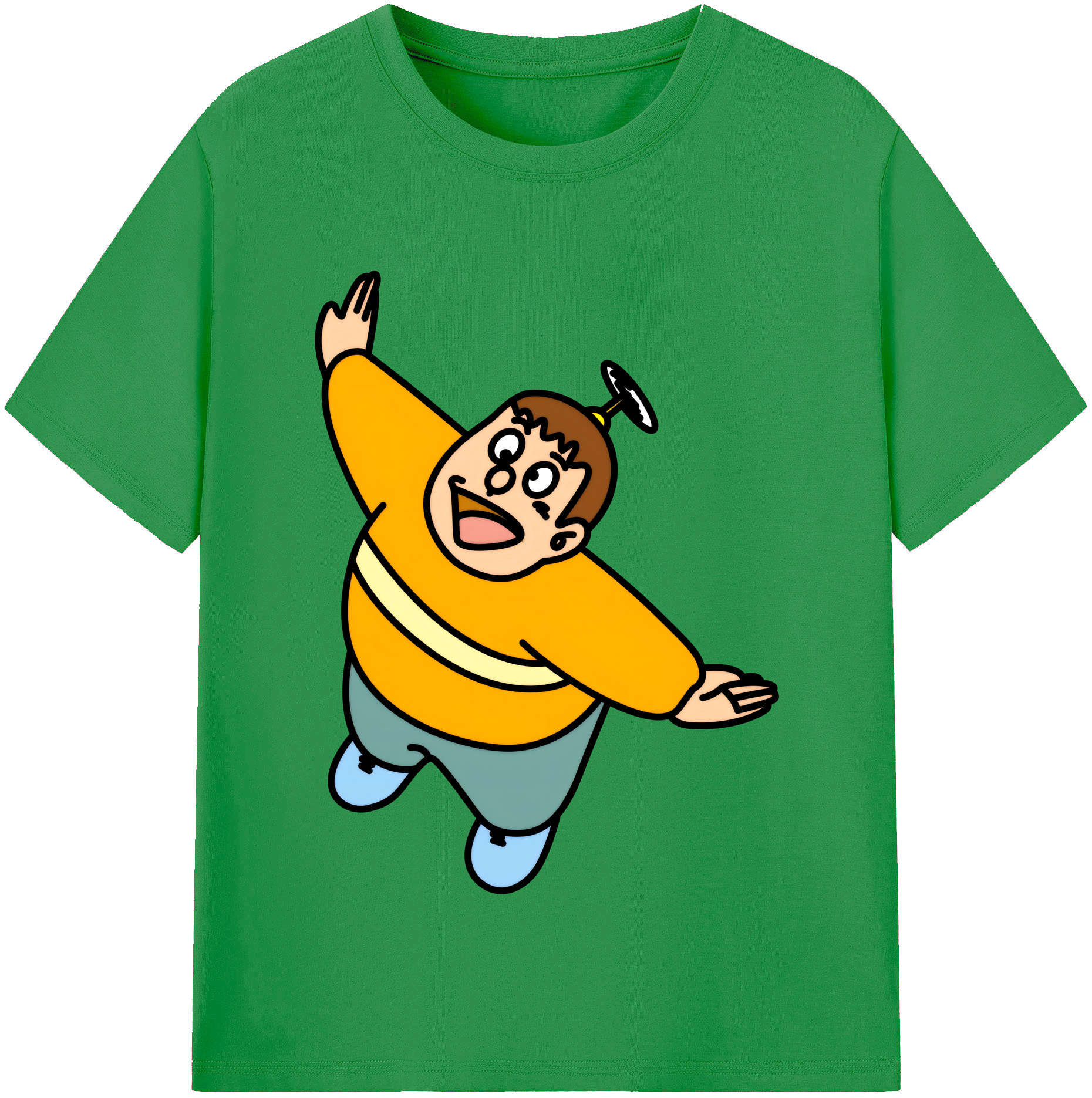 （画像用） ドラえもん 剛田武 Doraemon Gouta Takeshi レディースカジュアルプリントTシャツ（綿100％）