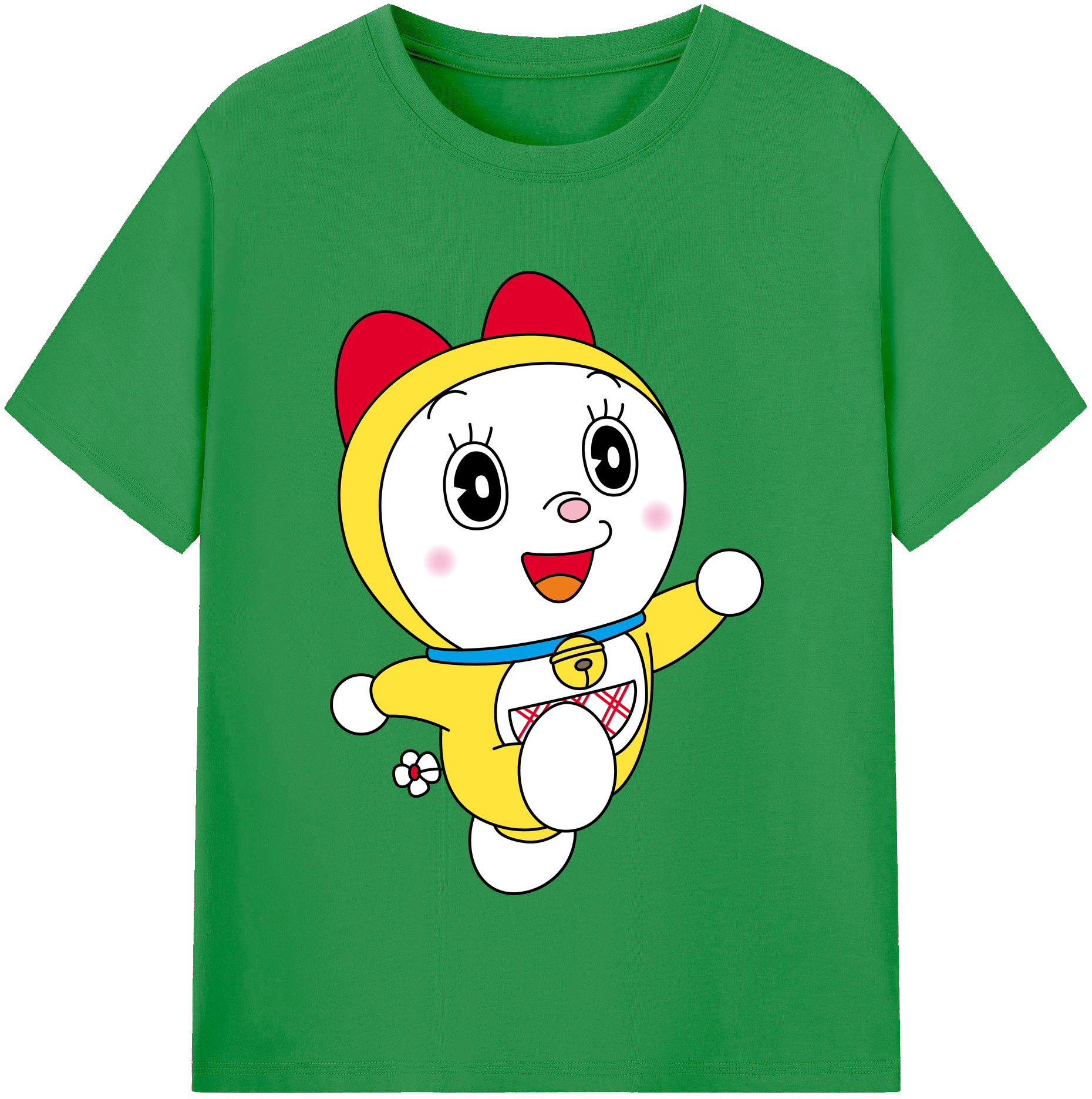 （画像用） ドラえもん ドラミ Doraemon Dorami レディースカジュアルプリントTシャツ（綿100％）