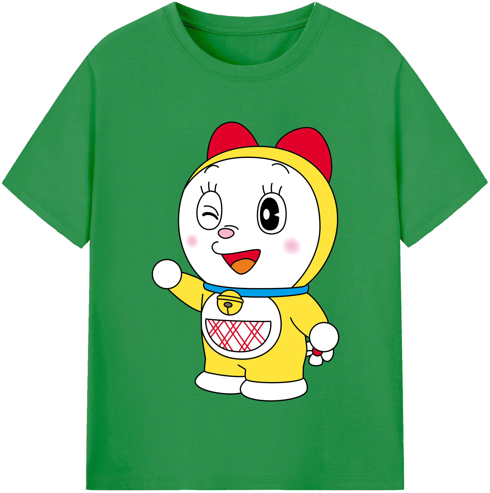 （画像用） ドラえもん ドラミ Doraemon Dorami レディースカジュアルプリントTシャツ（綿100％）