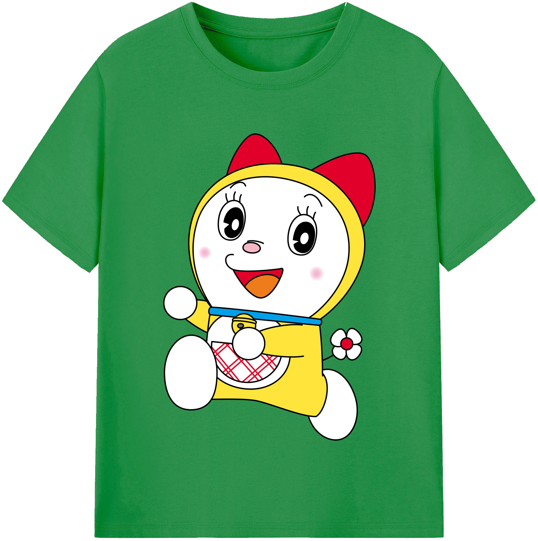 （画像用） ドラえもん ドラミ Doraemon Dorami レディースカジュアルプリントTシャツ（綿100％）